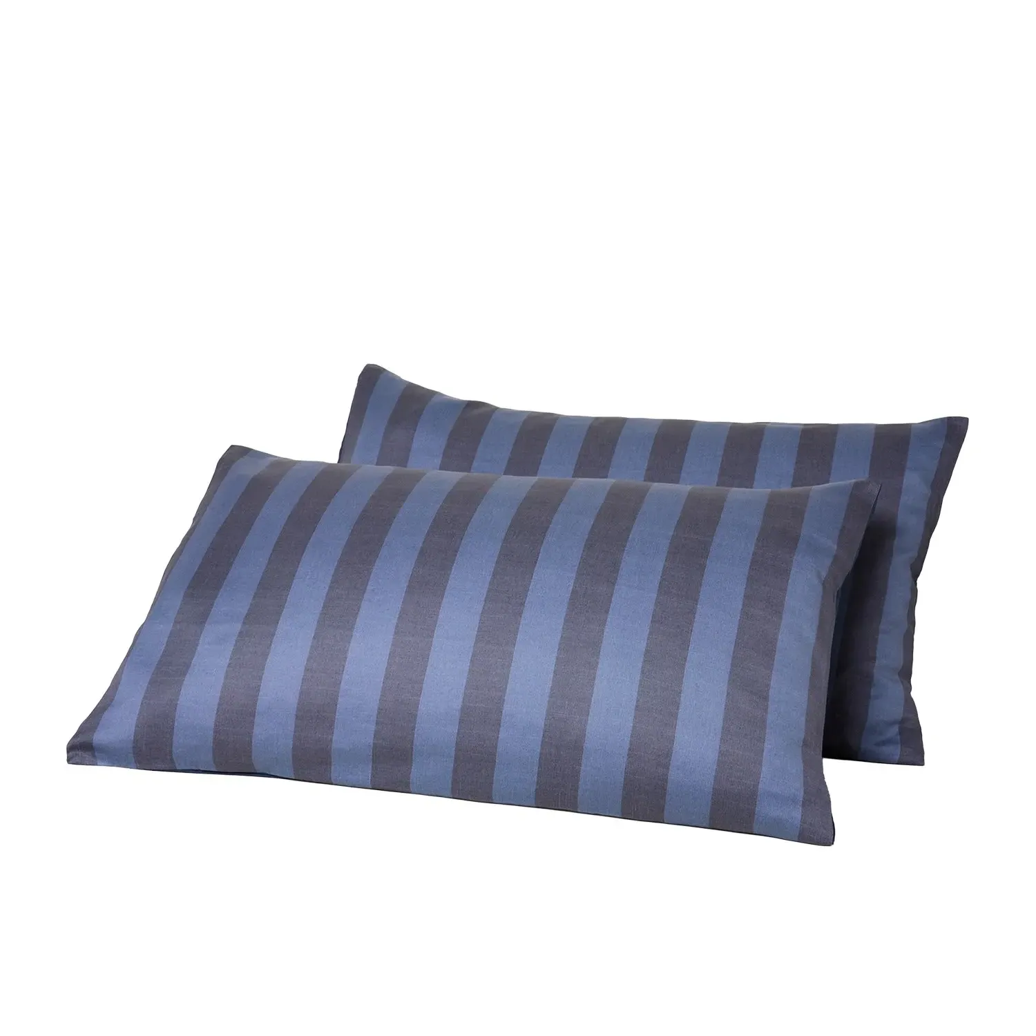 Geo Printed Standard Pillowcases - Blue, Cotton image