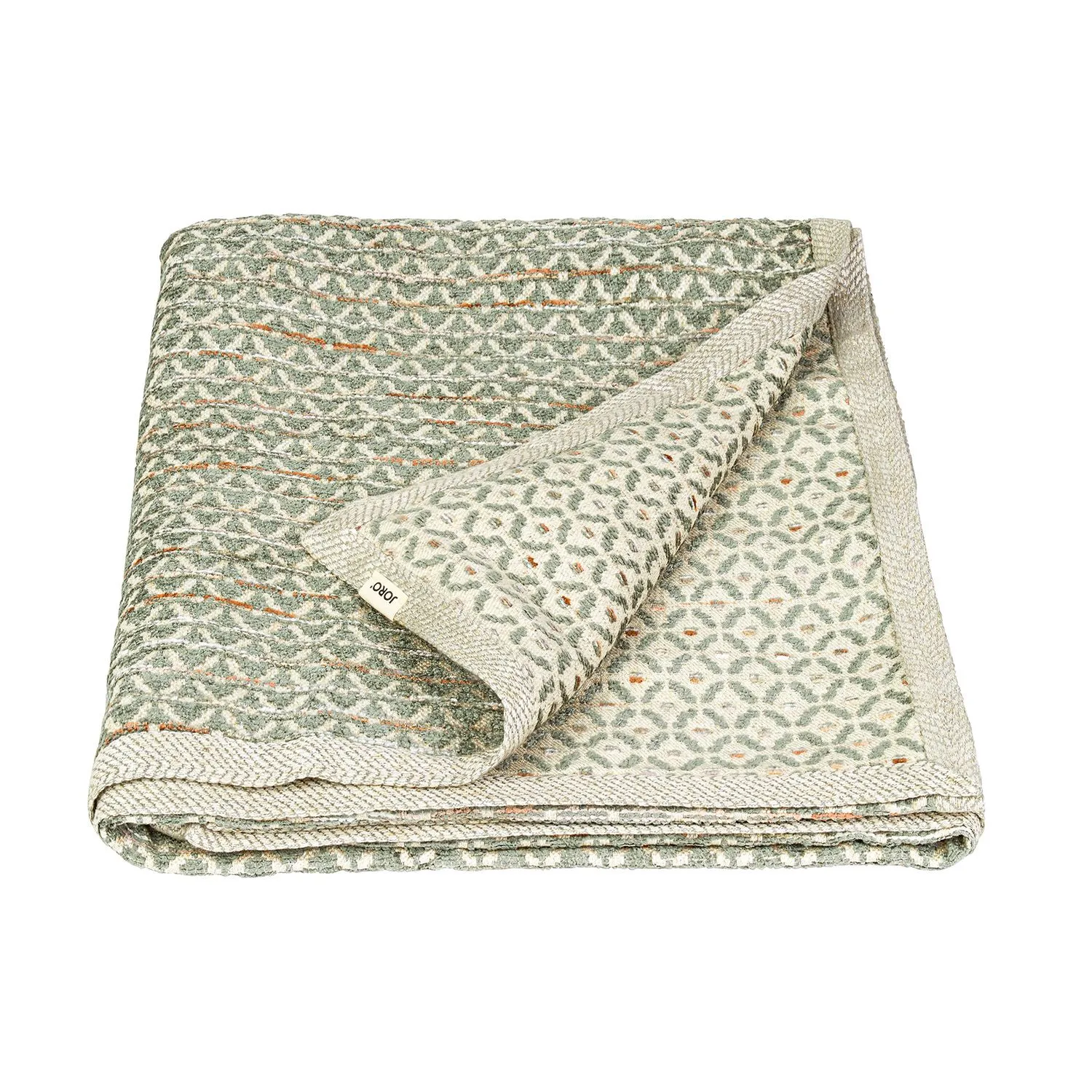 Jacquard Throw - Leaf Green image