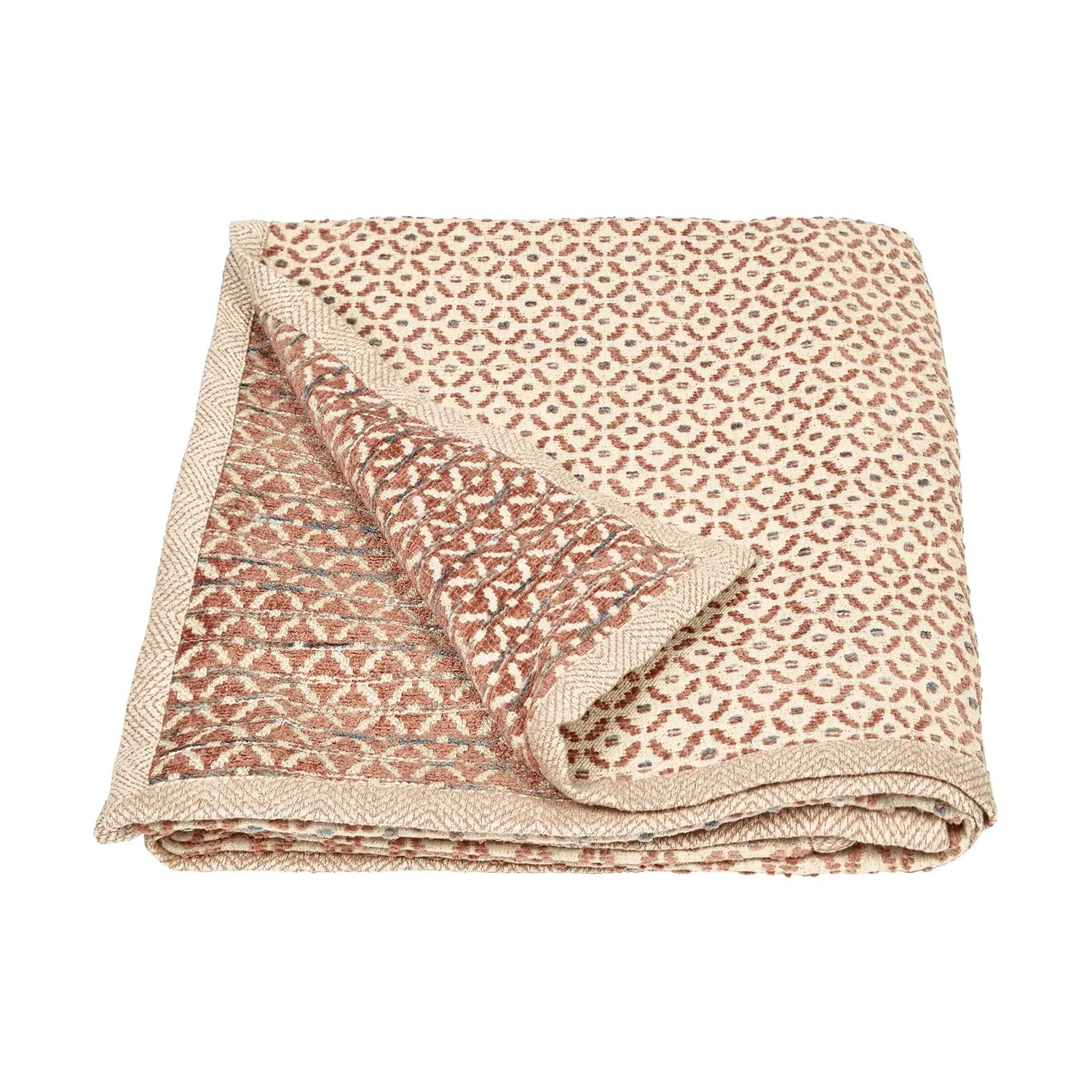 Jacquard Throw - Terracotta