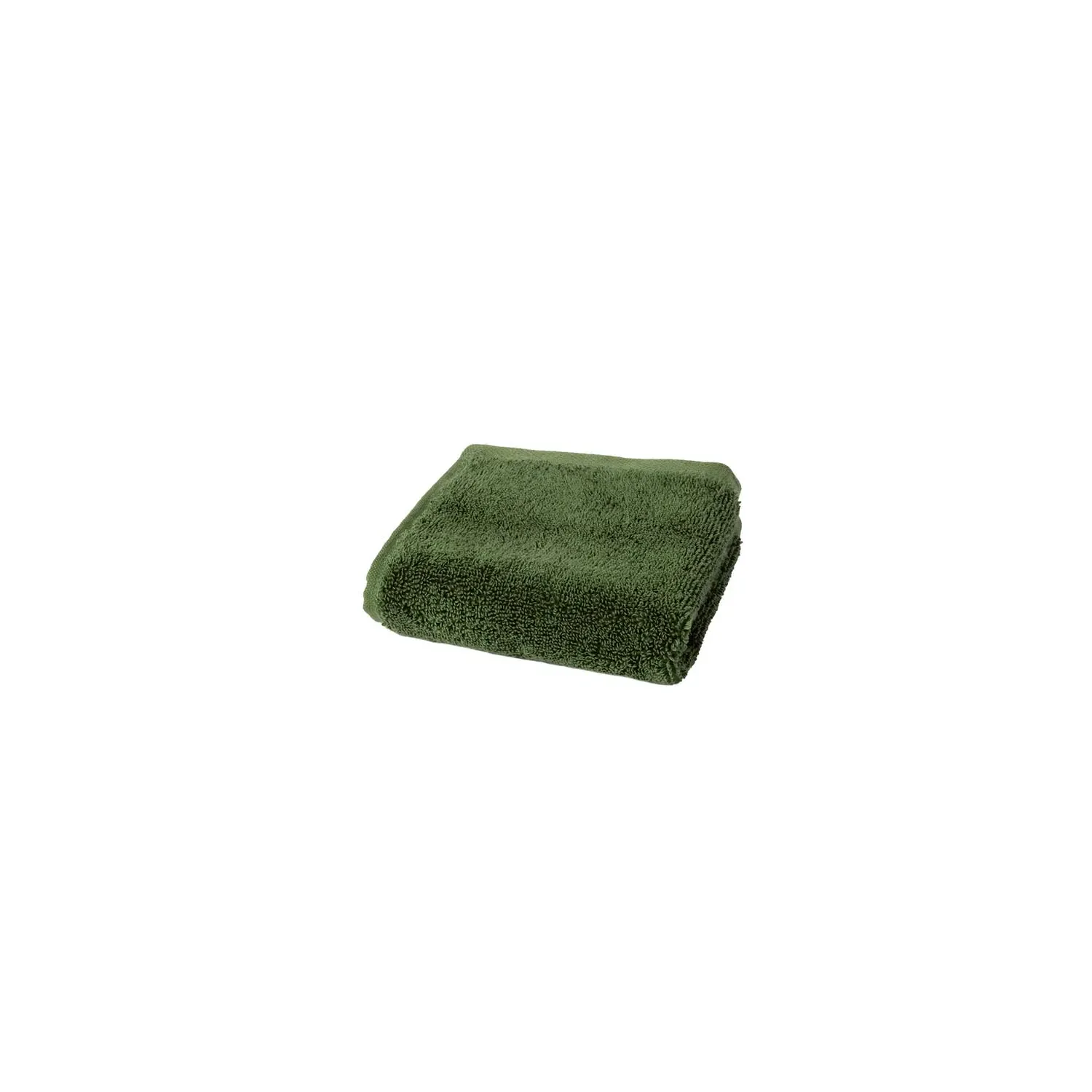 Organic Cotton Face Towel - Forest Green