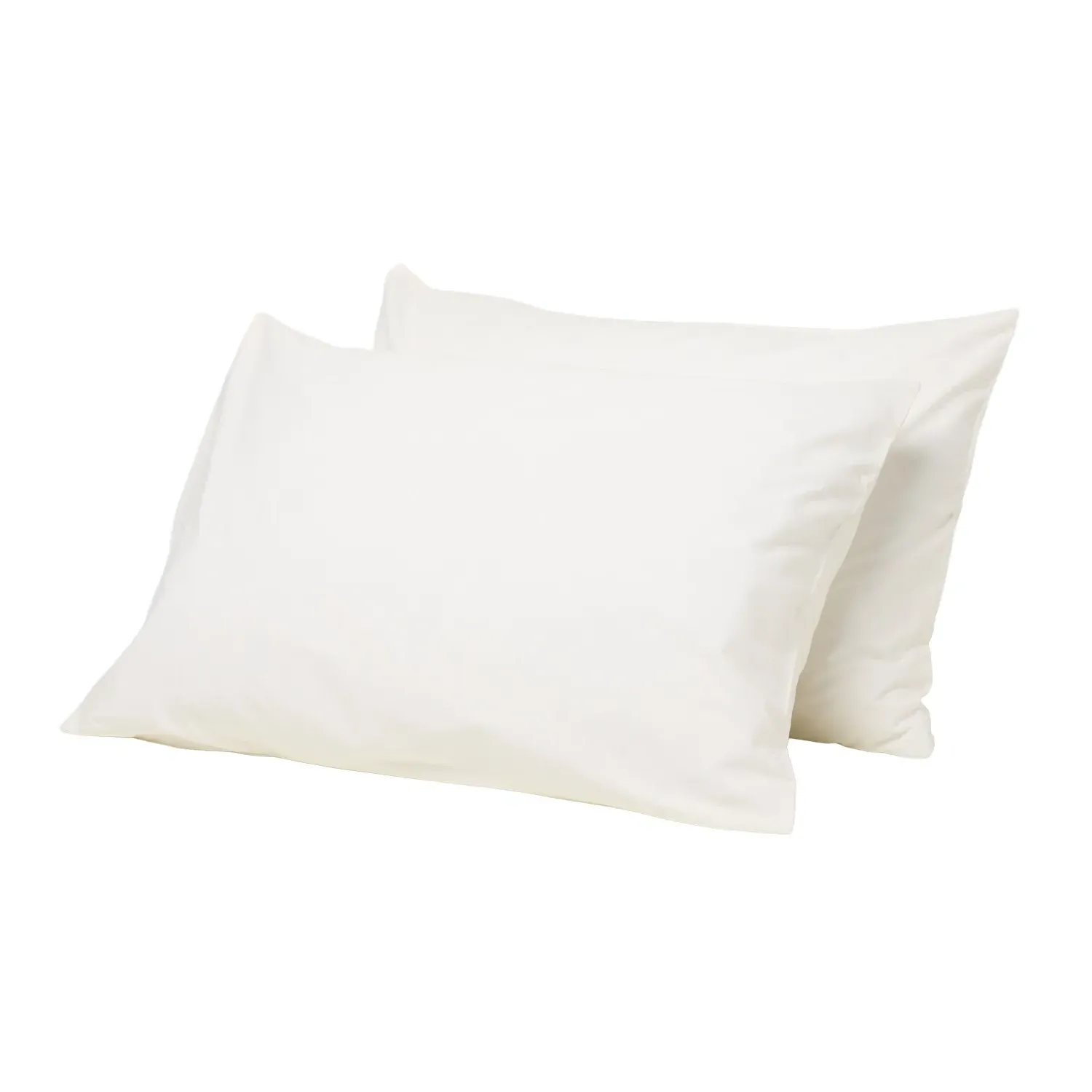Percale Organic Cotton Pillowcases - Iridescent Ivory