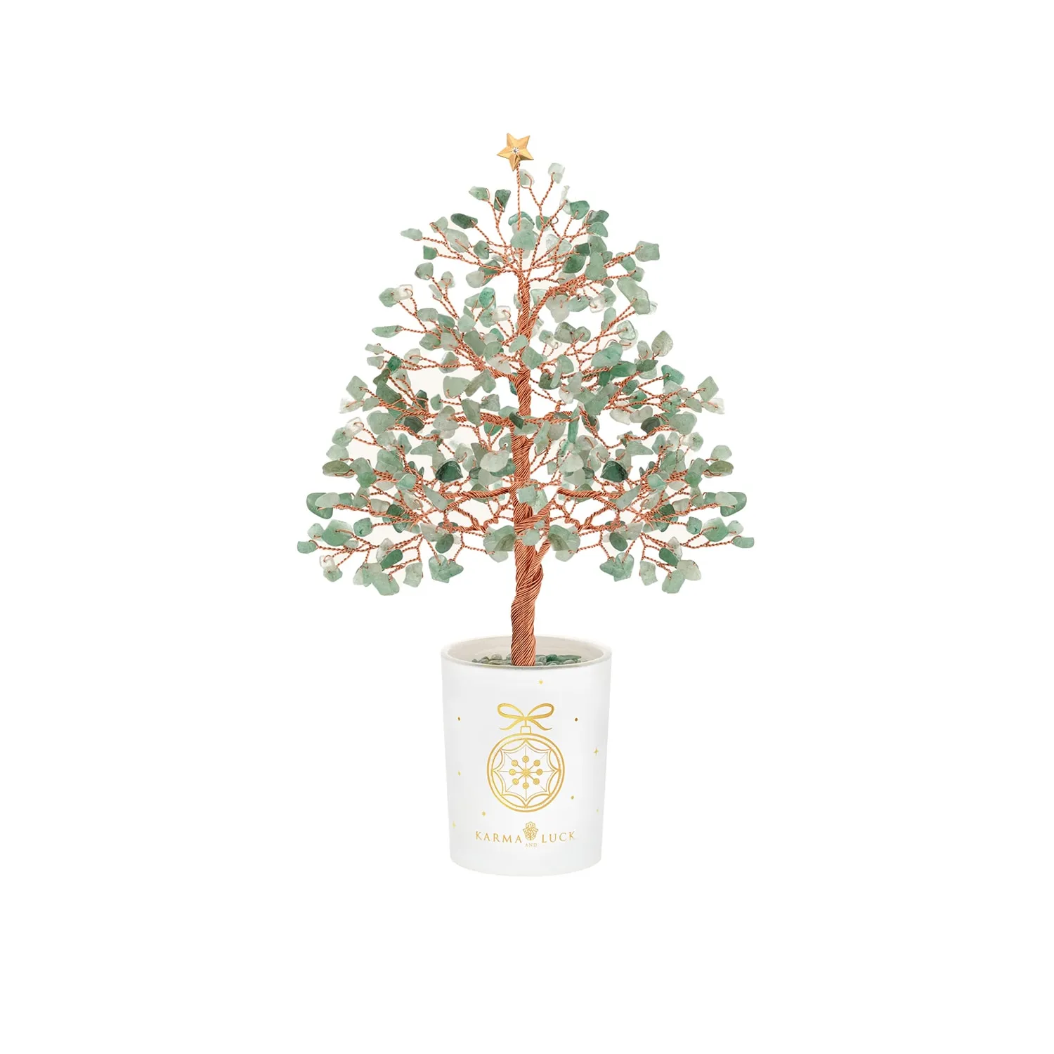 Everlasting Harmony Jade Star Christmas Tree - Green