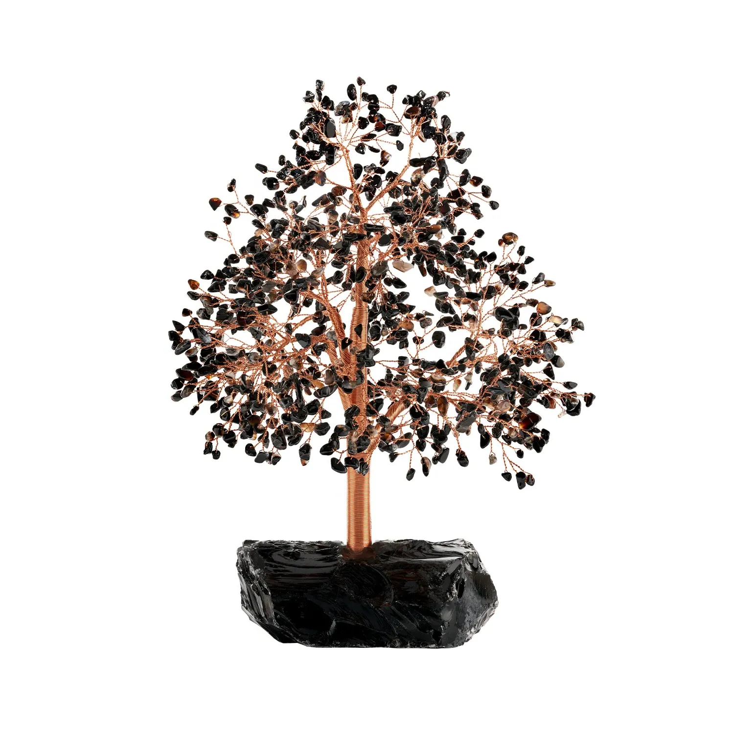 Grounded Awareness Black Onyx Feng Shui Tree - Black