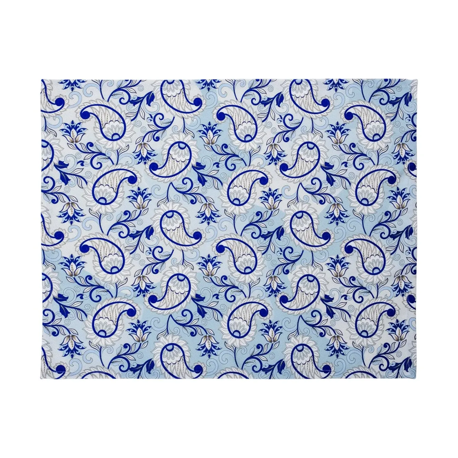 Blue Brunnera Placemats Set of Two - Blue, Polyester