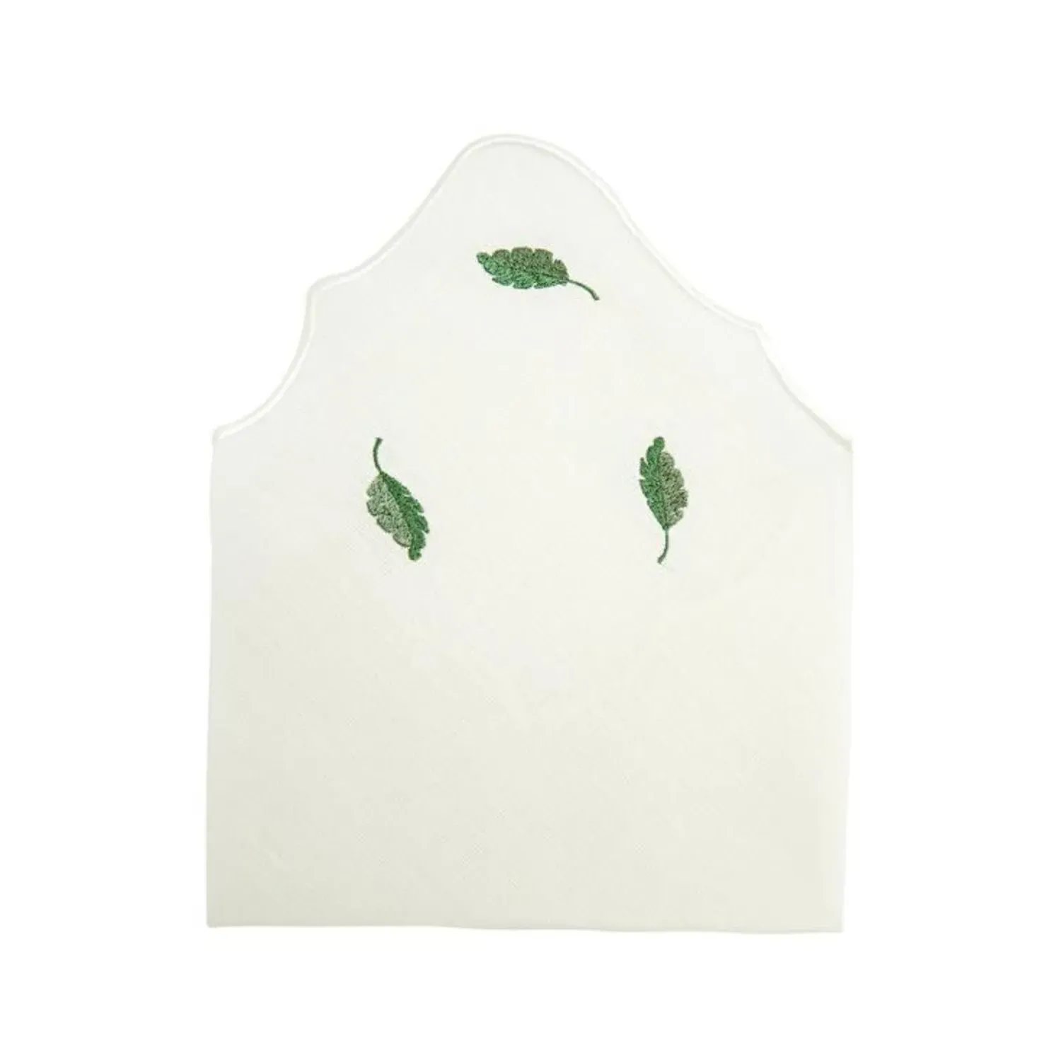 Flora Embroidery Linen Napkins Set of Two - White image