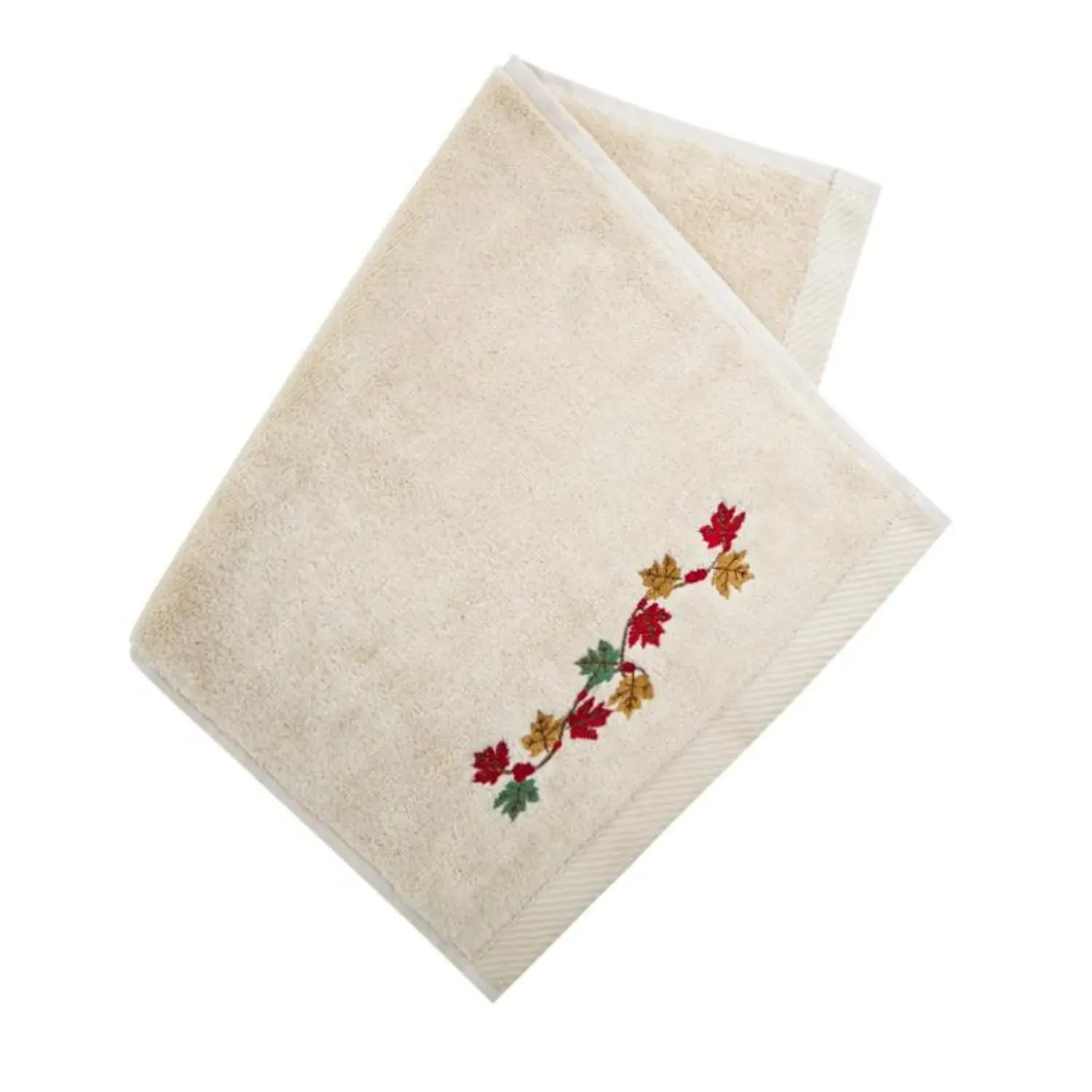 Leaves Embroidery Cotton Face Towel image