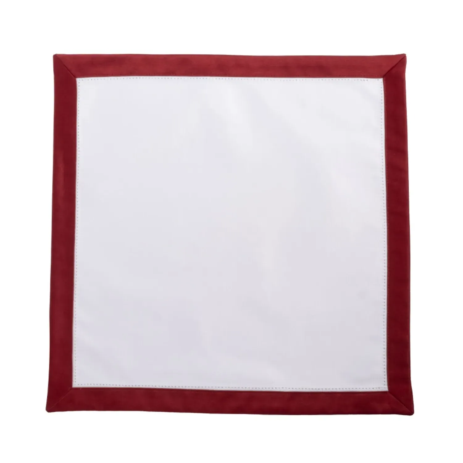 Monaco Cotton Napkins Set - Red/White