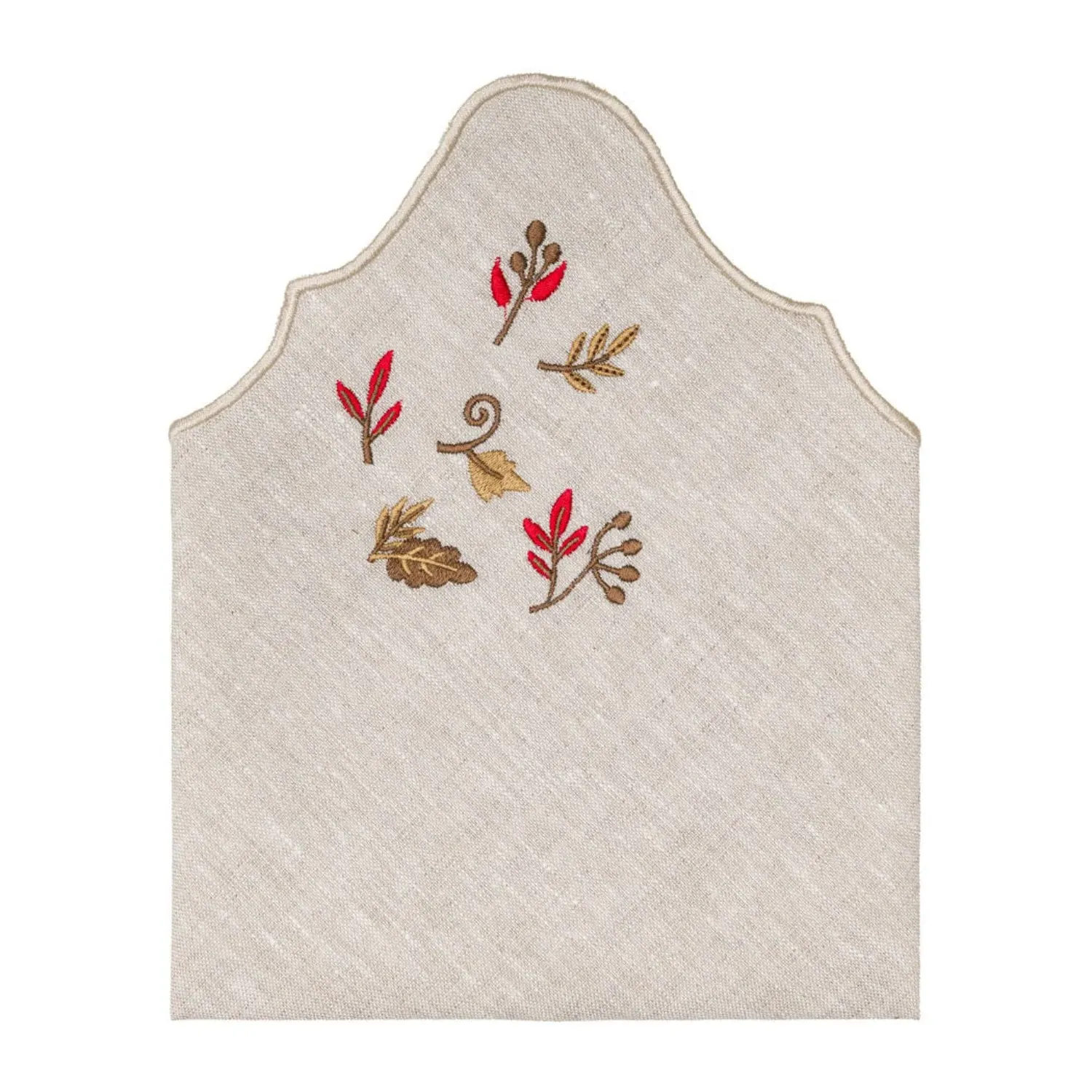Neutrals Autumn Basket Linen Napkins Set of Two