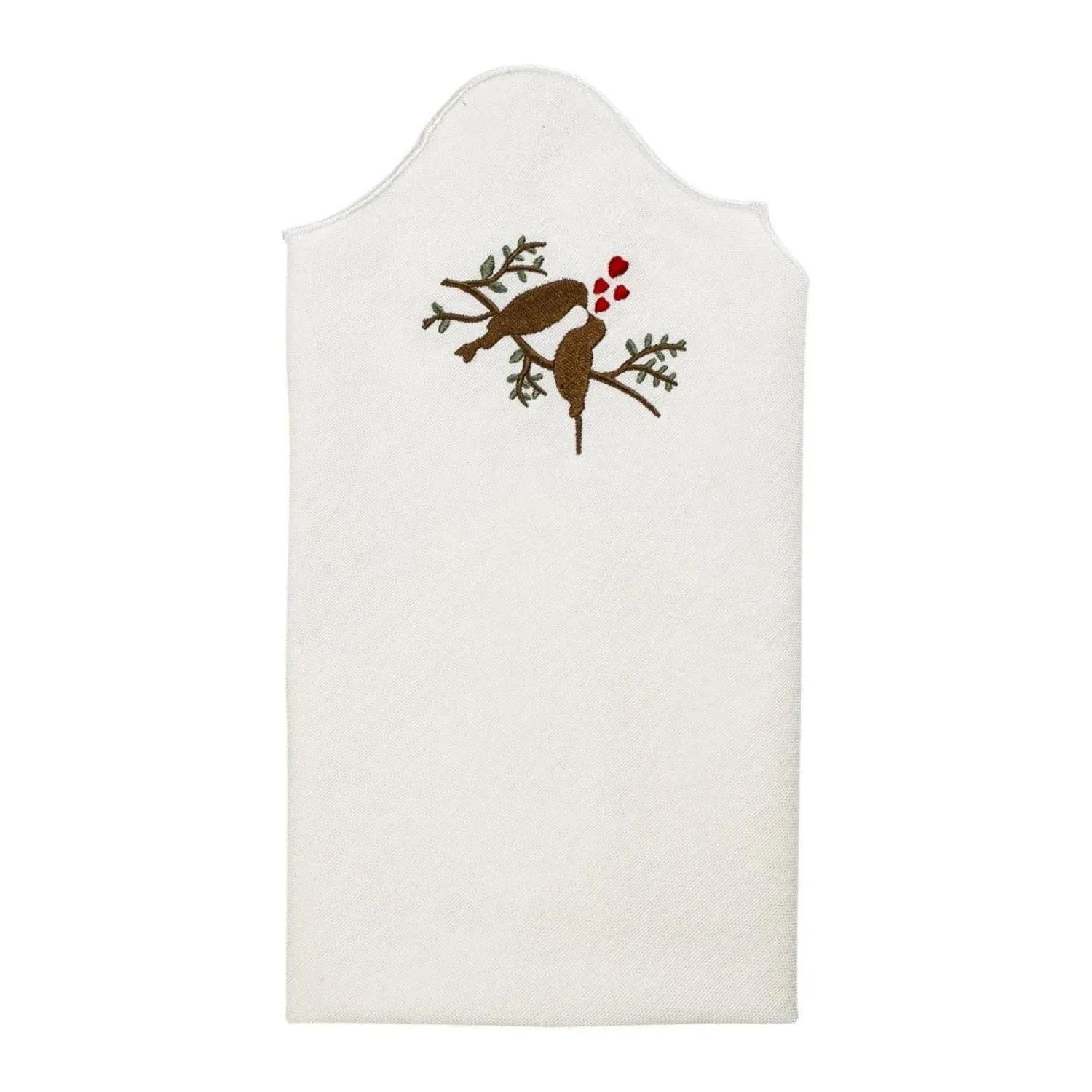 Set of 4 Lovebirds Embroidery Cotton Napkins image