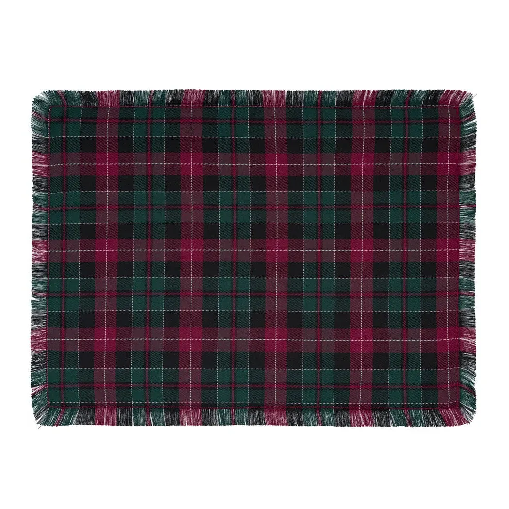Tartan Linen Placemats Set of Two