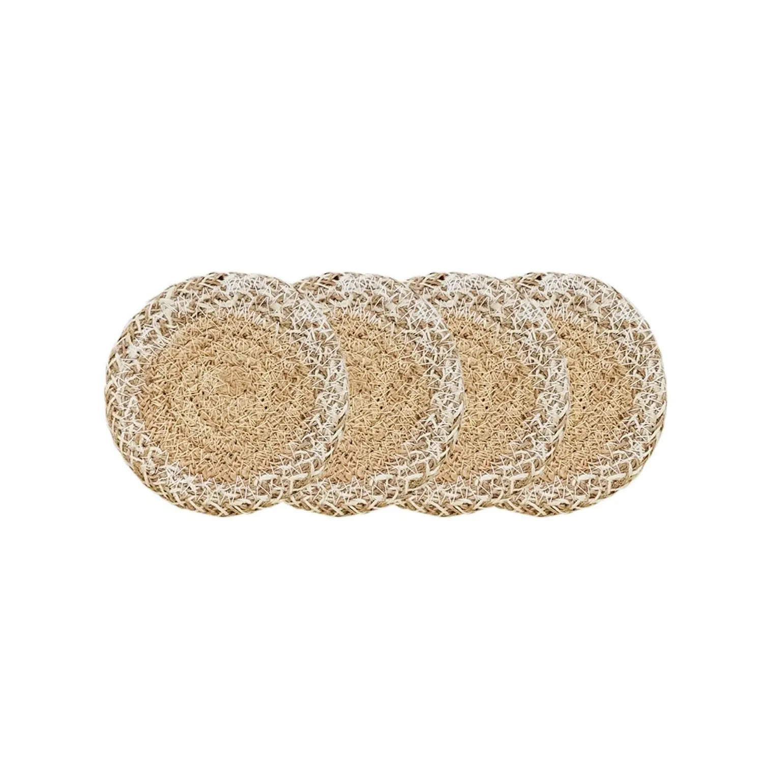 Agora Drink Coaster Set of 4 - Natural, Jute image