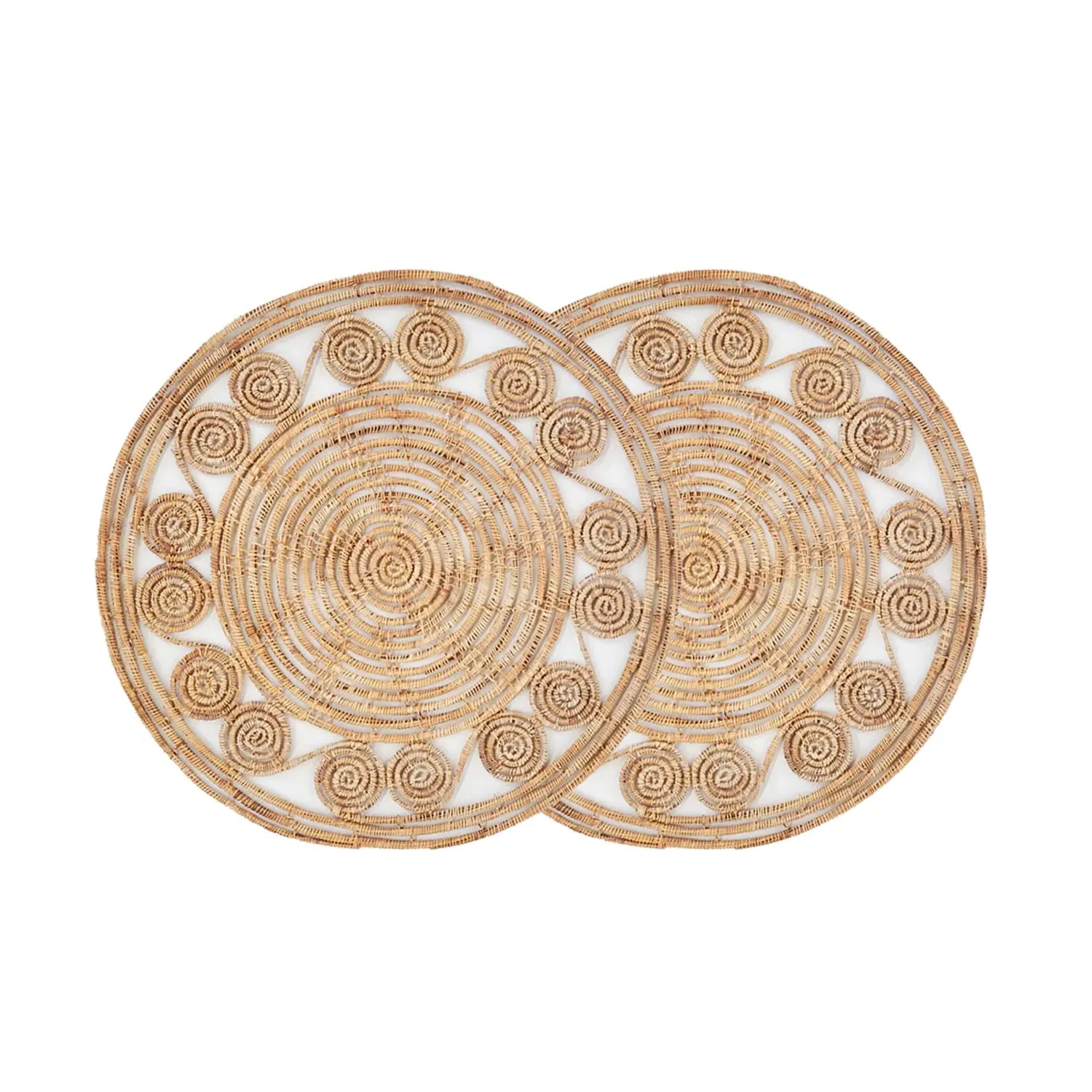 Bayu Handwoven Placemat Set - Natural, Palm Fiber image