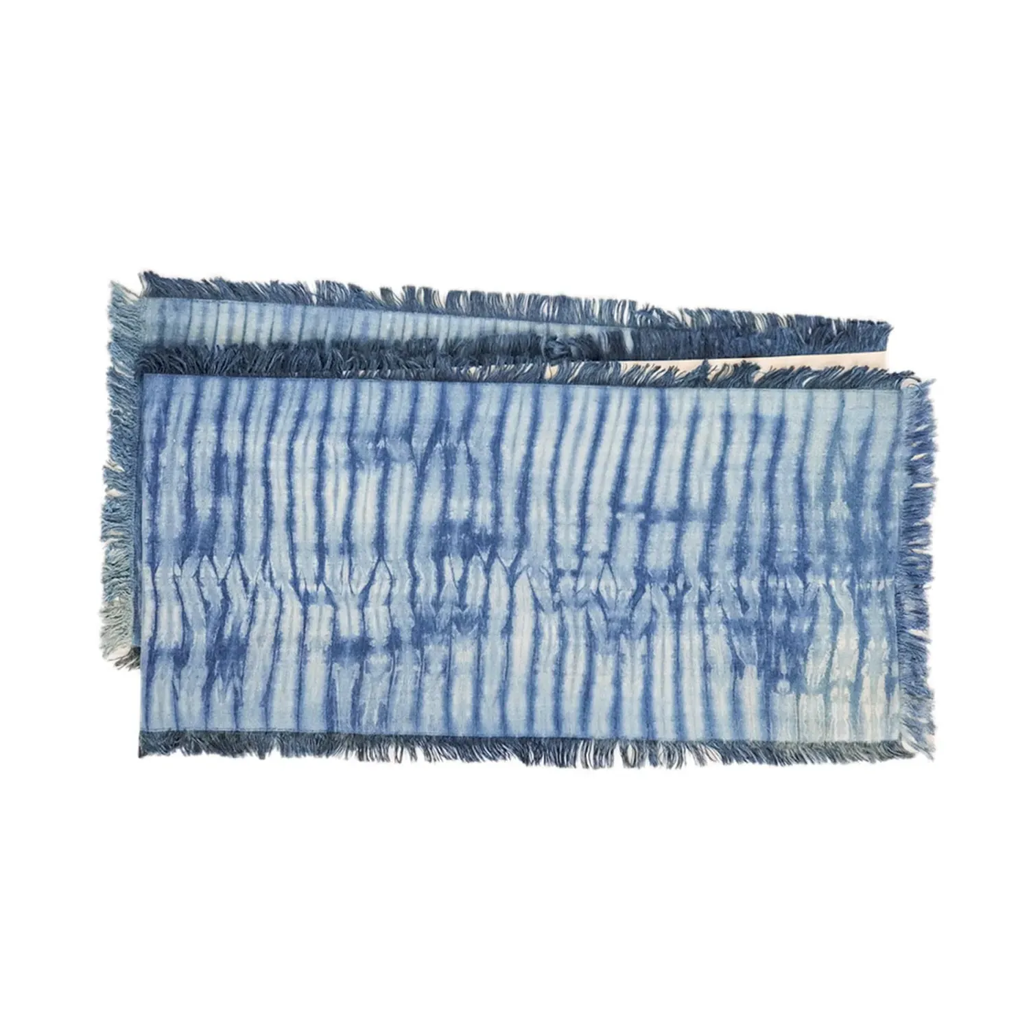 Handmade Tie Dye Table Runner - Blue, Cotton image