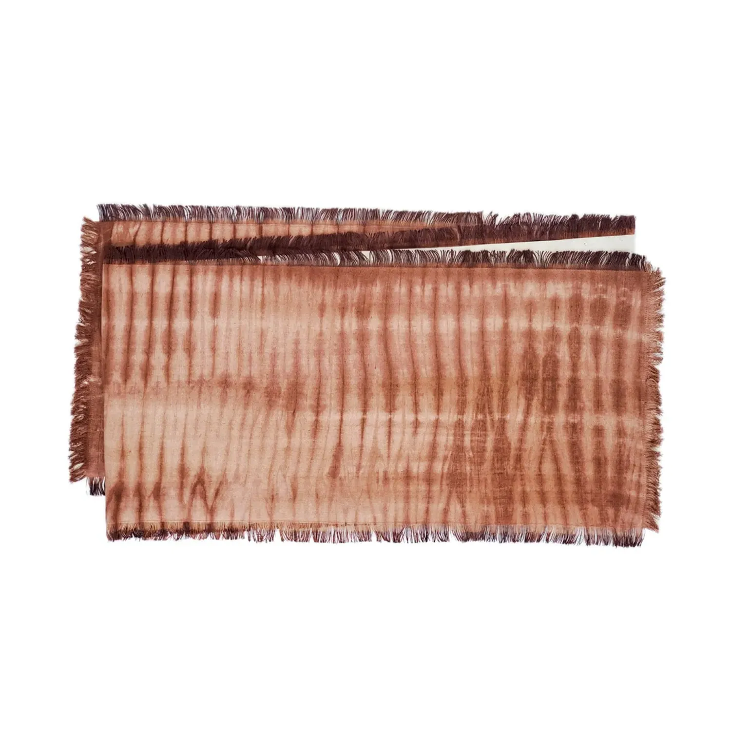 Handmade Tie Dye Table Runner - Brown, Cotton