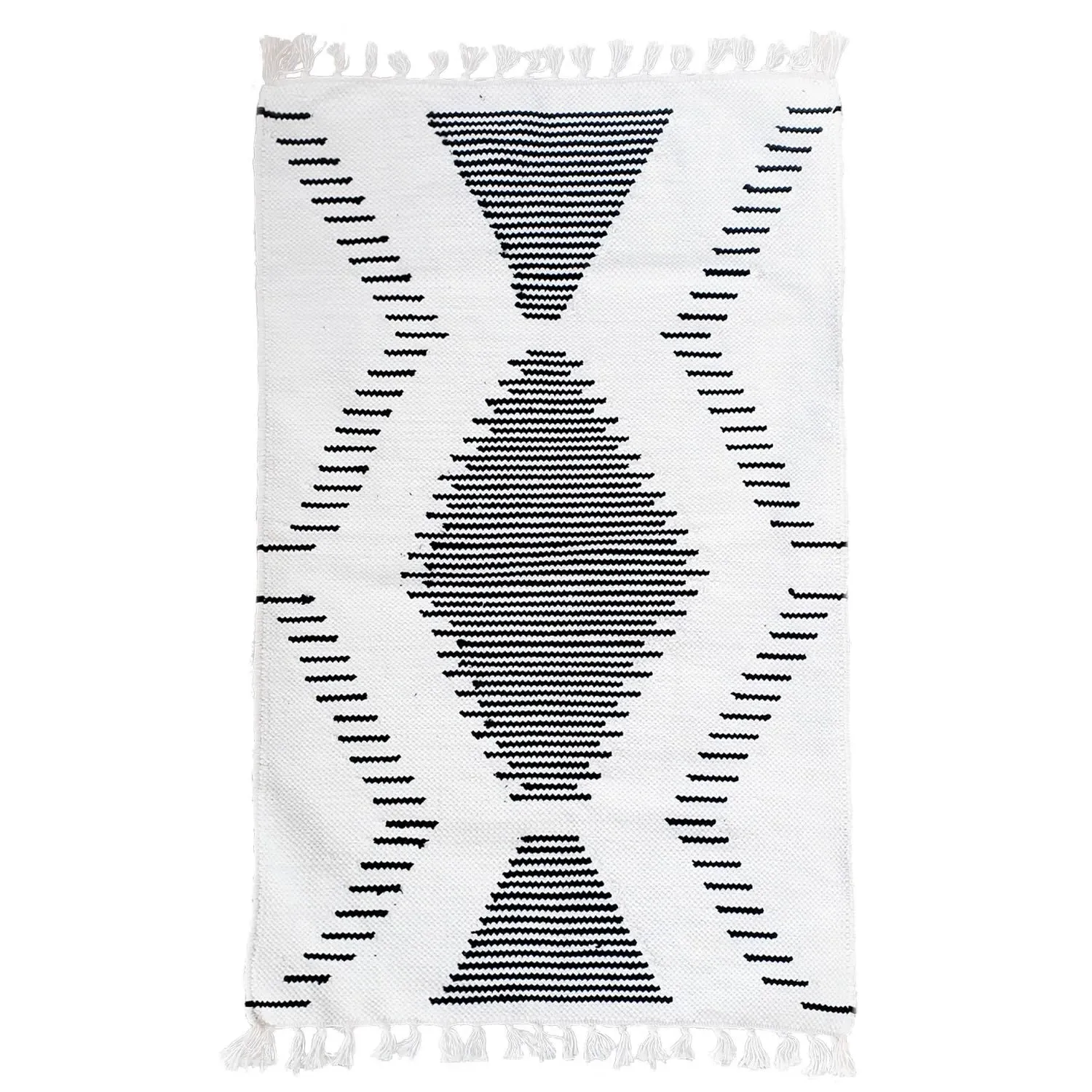 Kalo Floor Mat - White, Recycled Chenille image