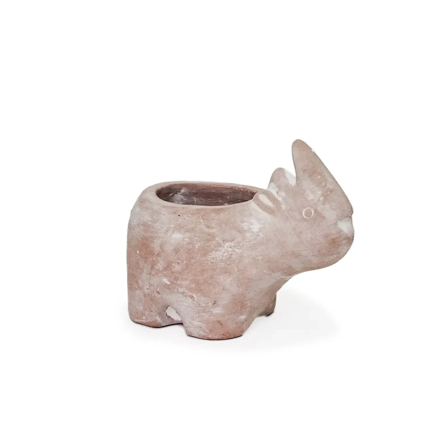 Neutrals Rhino Terracotta Pot - Orange, Clay image