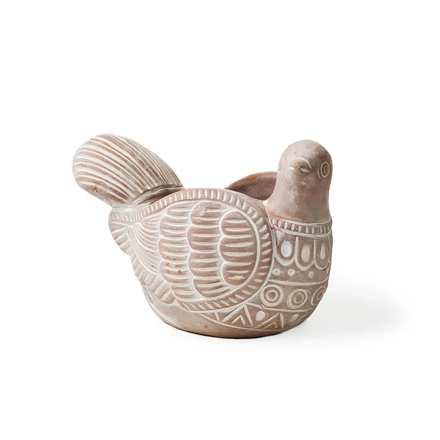 Neutrals Turtle Dove Terracotta Pot - Orange, Clay