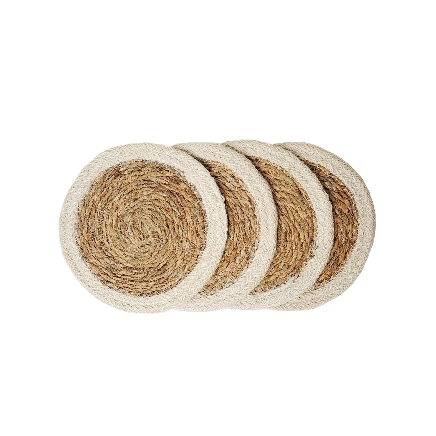 Savar Coaster Trivet Set of 4 - Natural, Seagrass