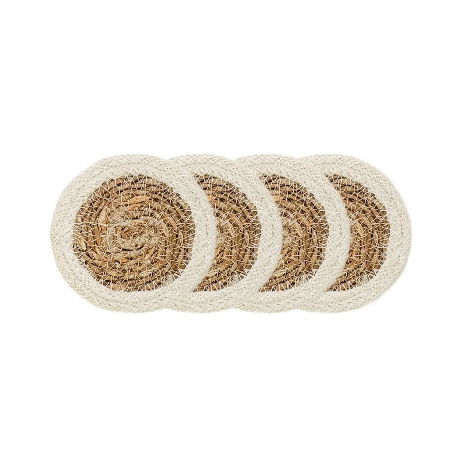 Savar Drink Coaster Set of 4 - Natural, Seagrass