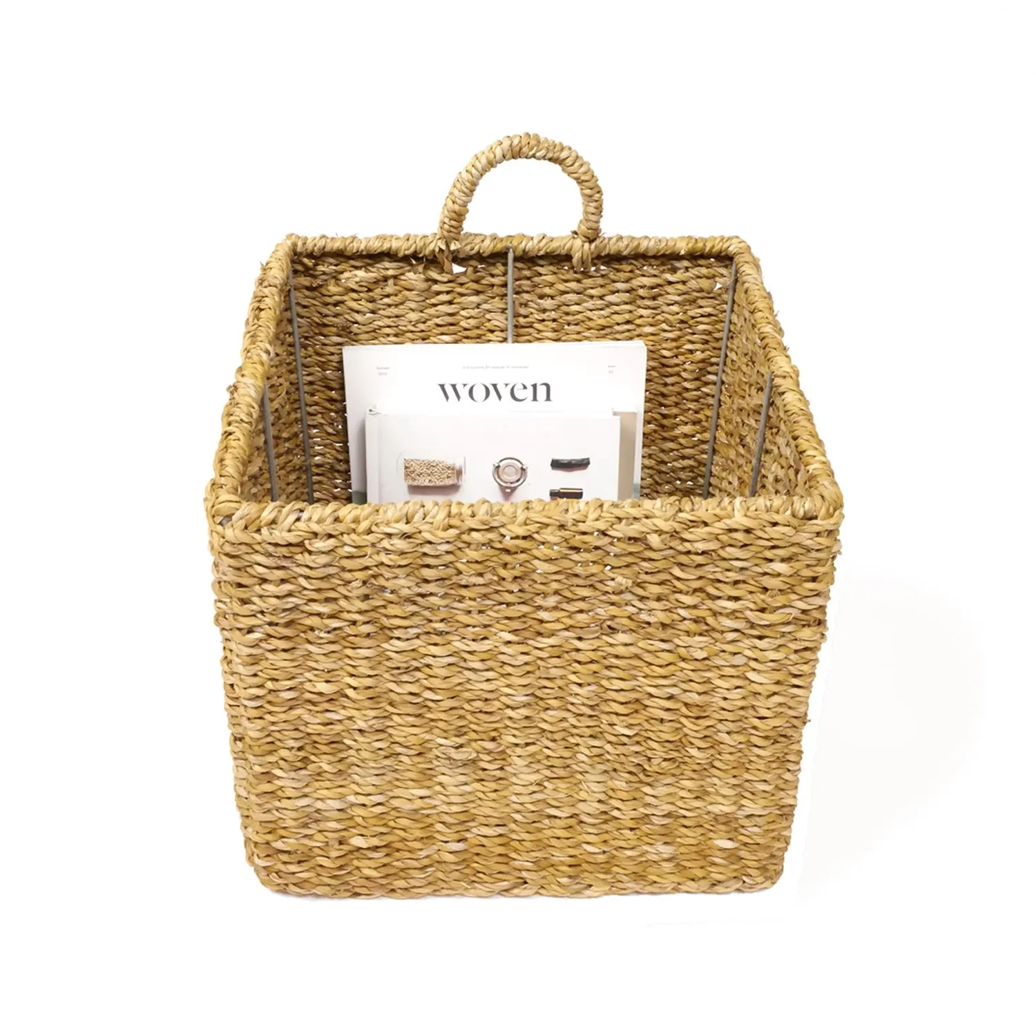 Ula Square Basket - Natural, Seagrass image