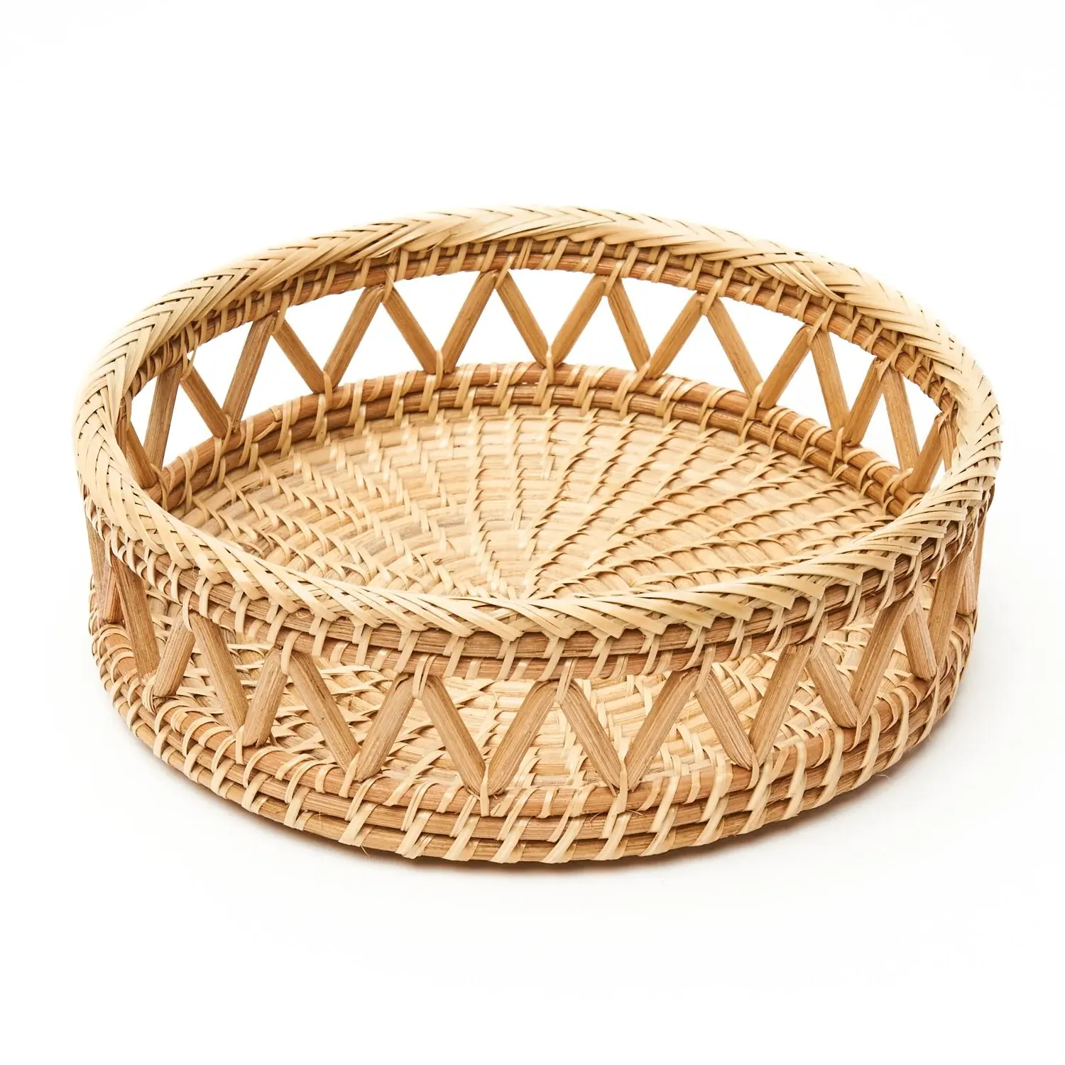 Alon Woven Basket Tray - Brown, Rattan image
