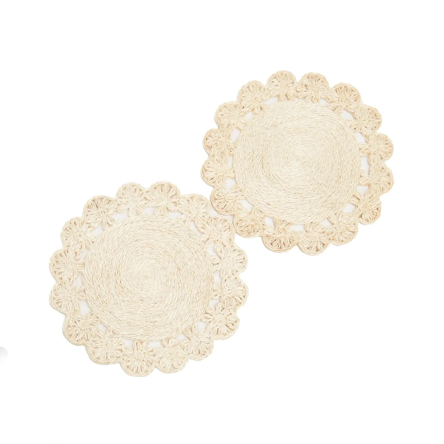 Narra Woven Abaca Placemat Set of 2 - Yellow