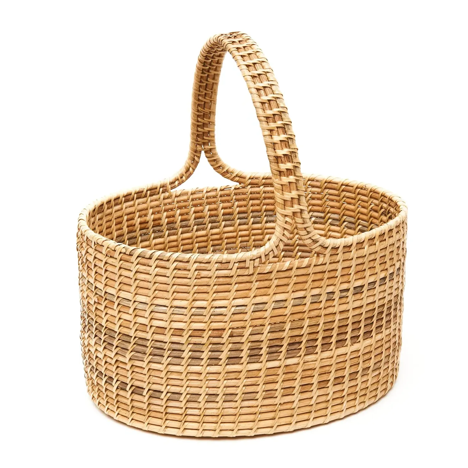 Oval Market Basket - Brown, Rattan image