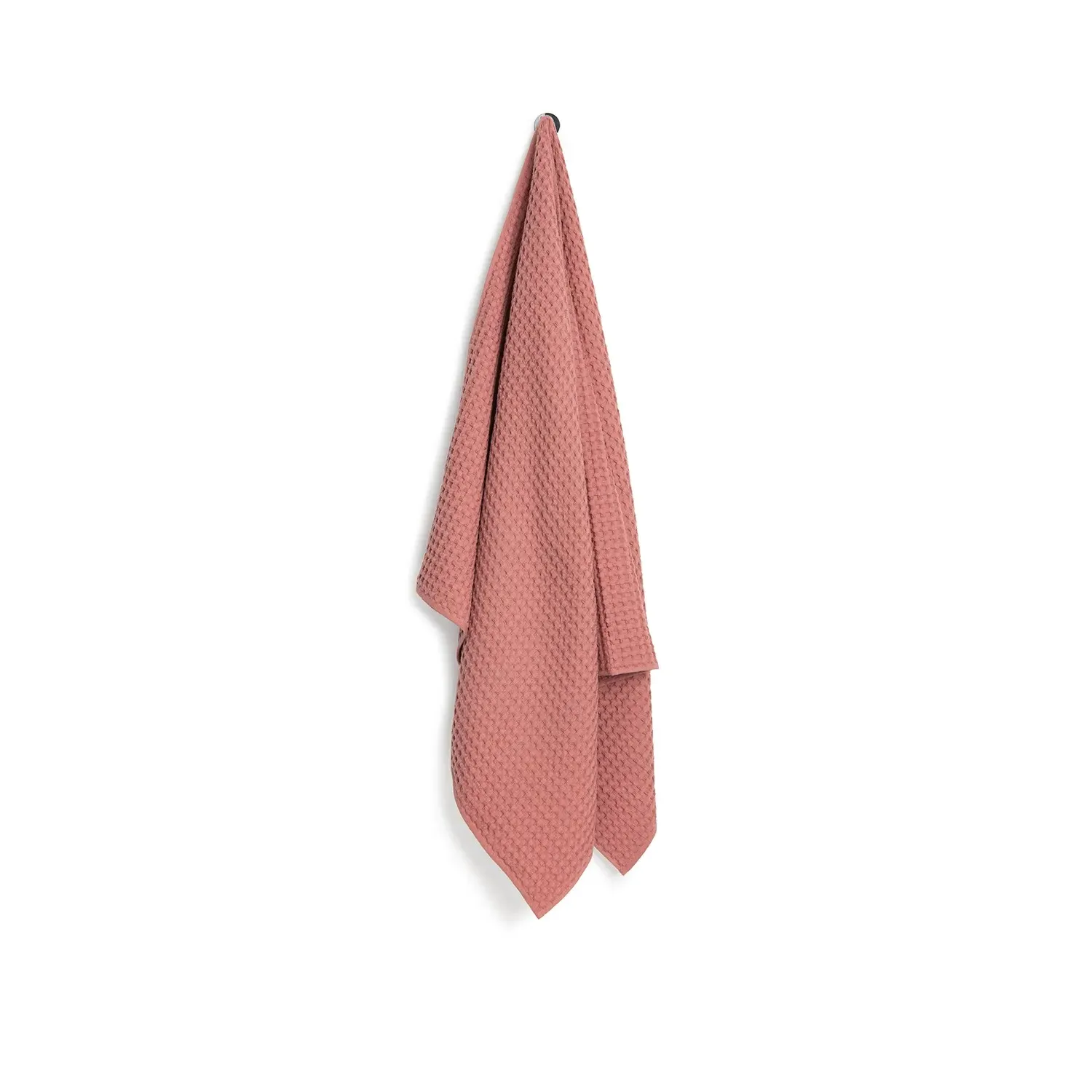 Waffle Bath Sheet Large - Pink, Cotton