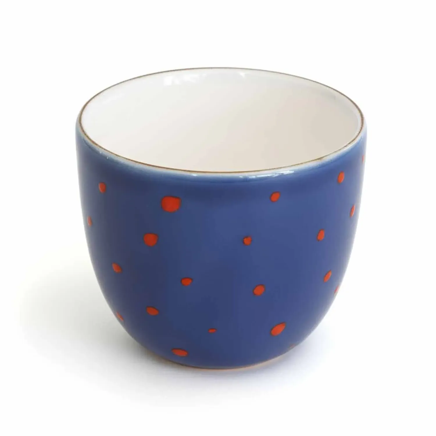 Enjoy Navy Confetti Espresso Cup - Blue, Porcelain