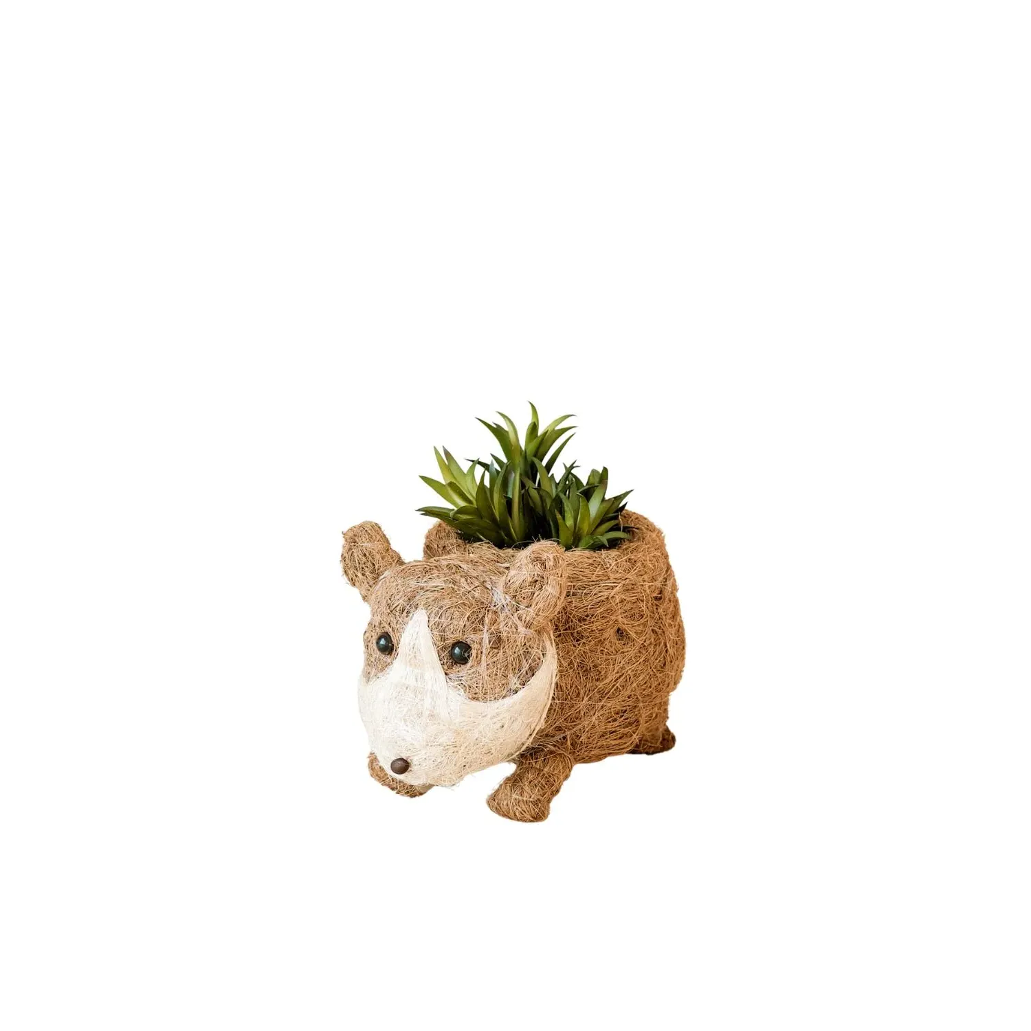 Baby Corgi Animal Planter - Neutrals, Coco Coir image