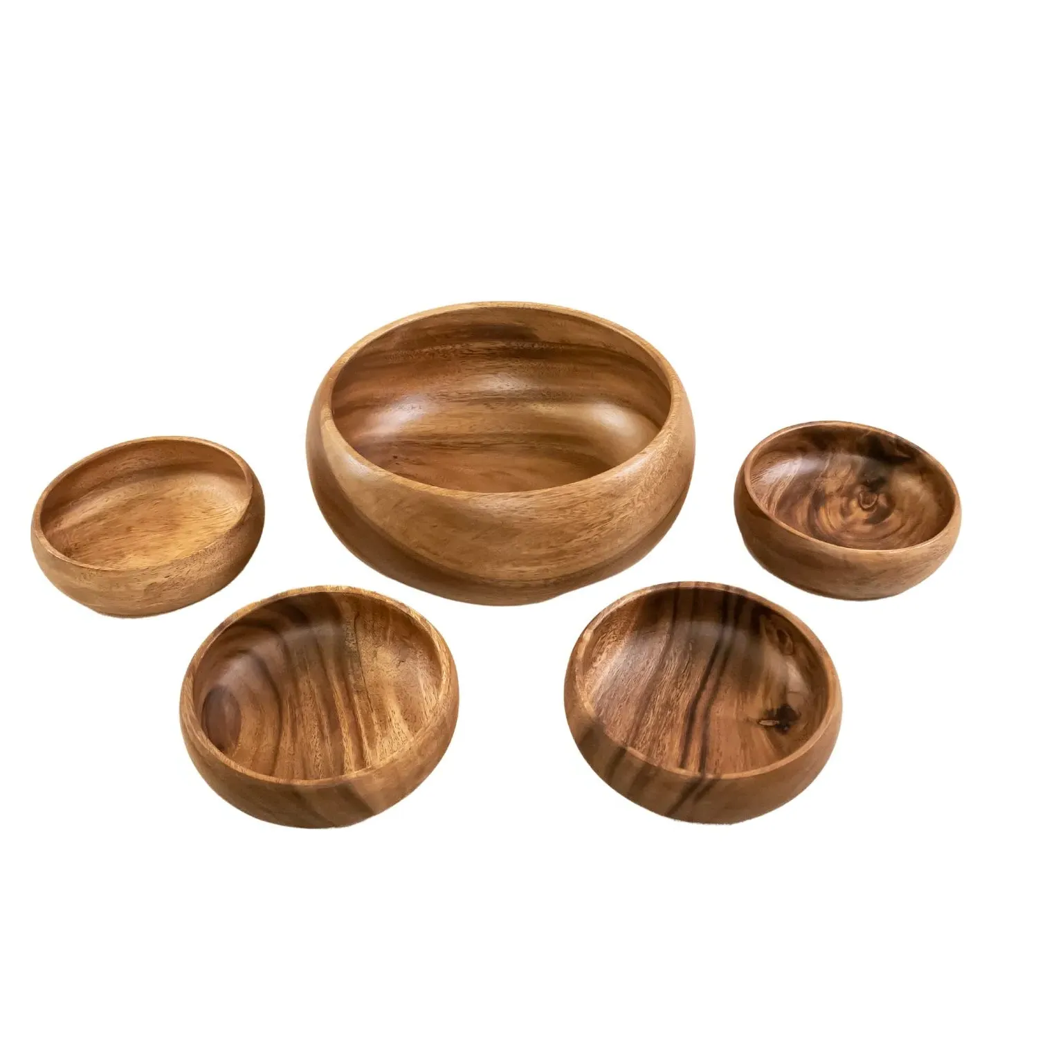 Calabash Bowl Set - Brown, Acacia