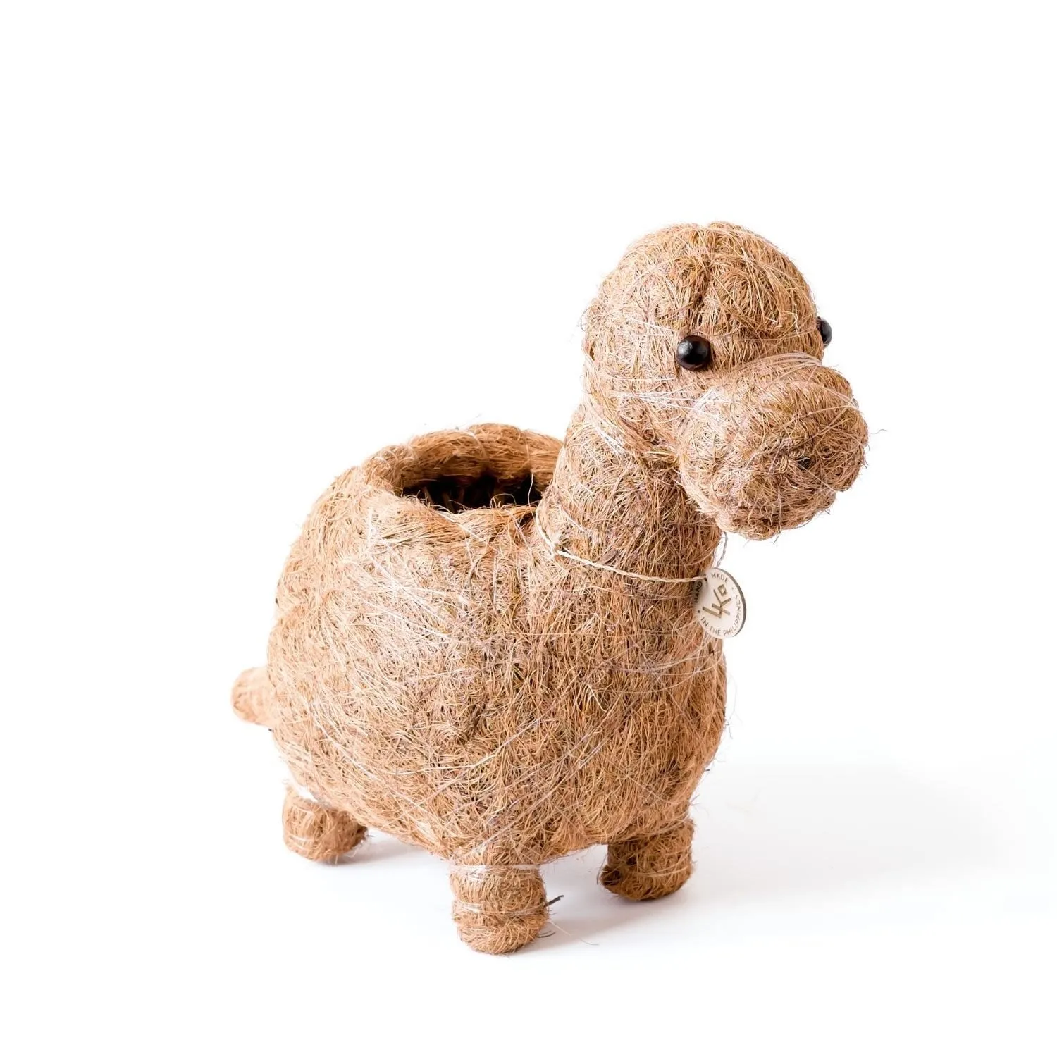 Coco Coir Brontosaurus Planter - Natural
