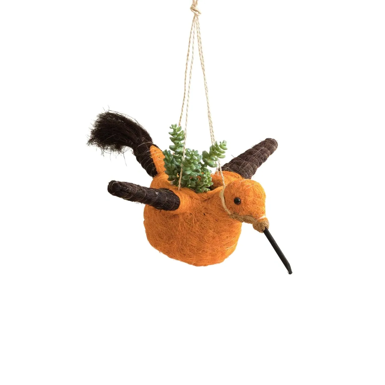 Coco Coir Hummingbird Planter - Natural