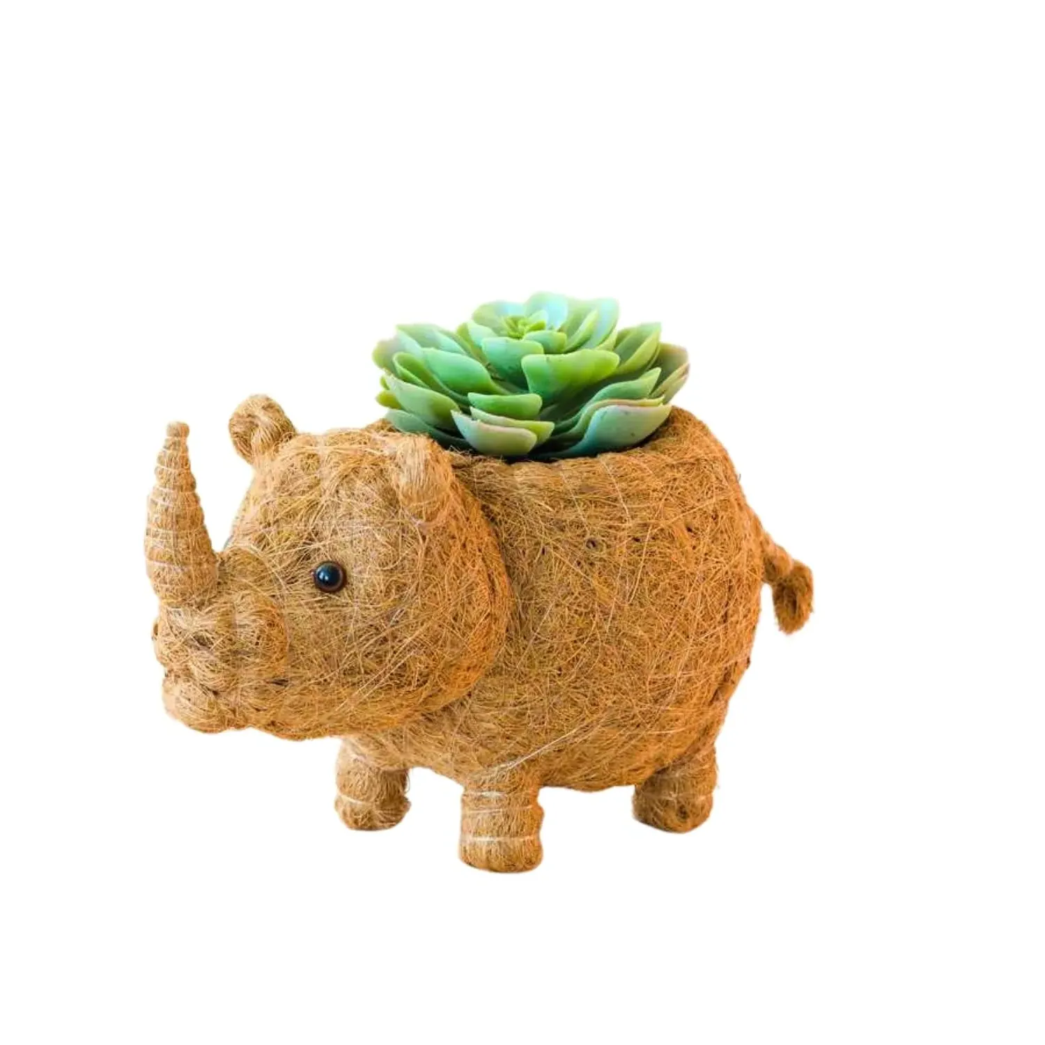 Coco Coir Rhino Planter - Brown