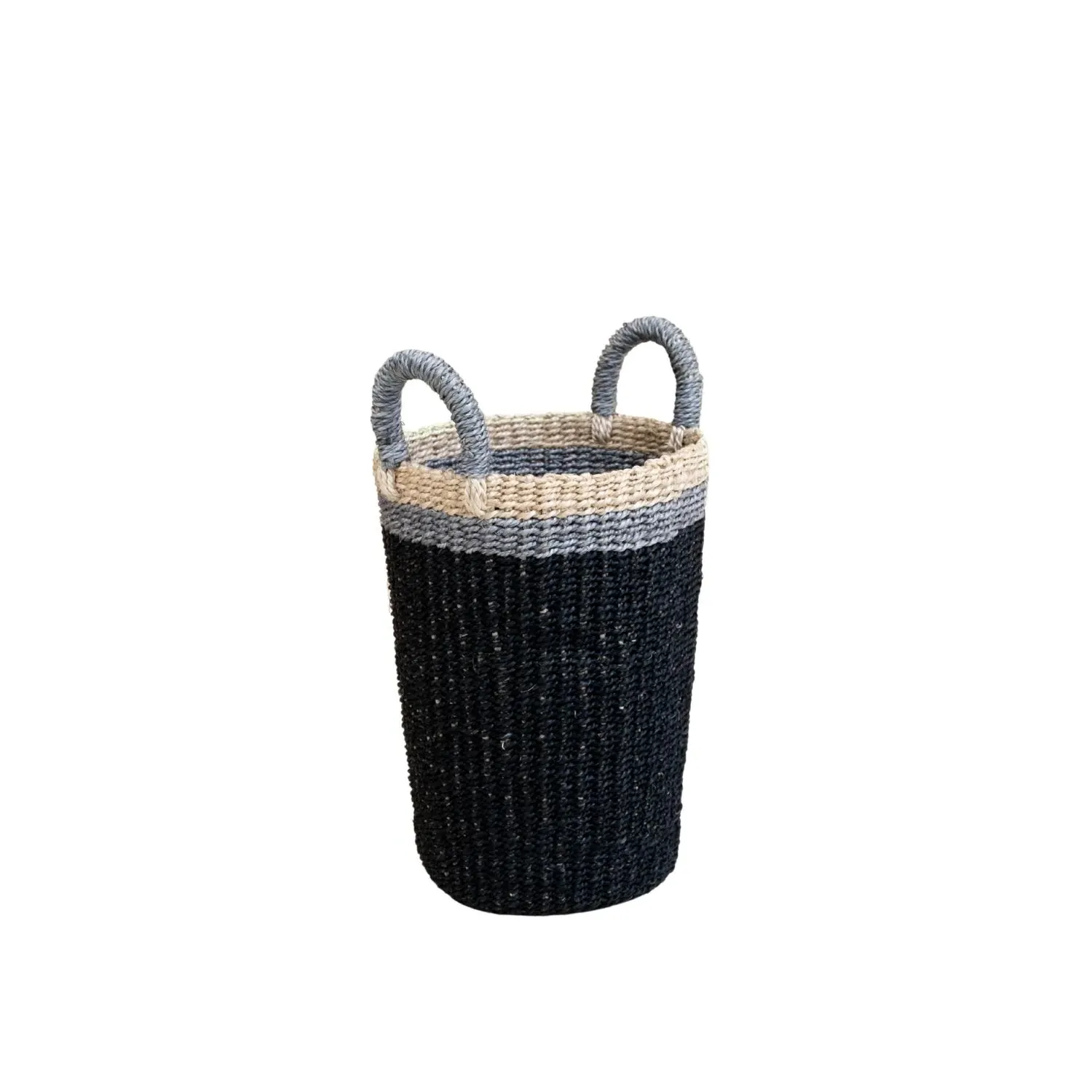 Handwoven Vase Basket - Black image