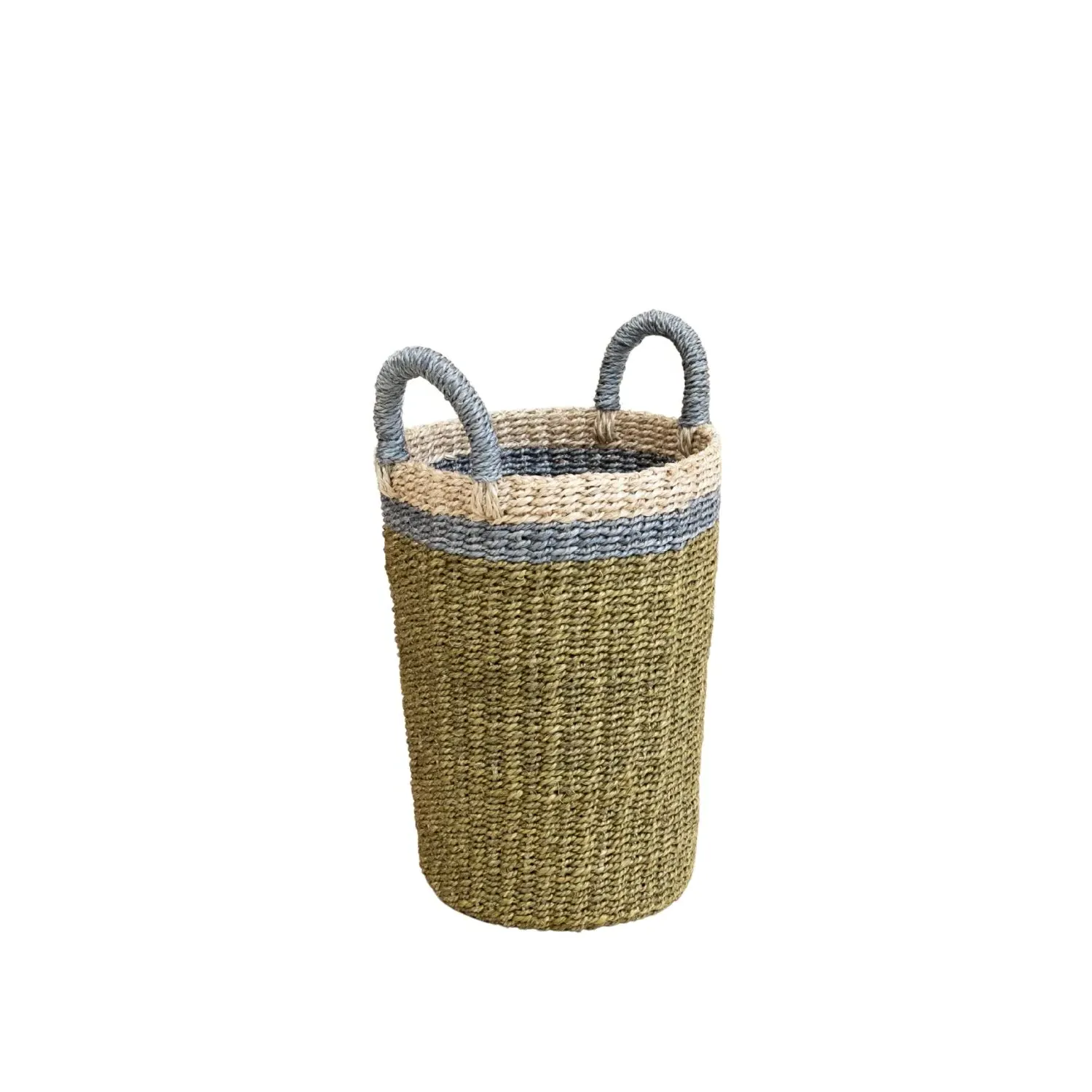 Handwoven Vase Basket - Green