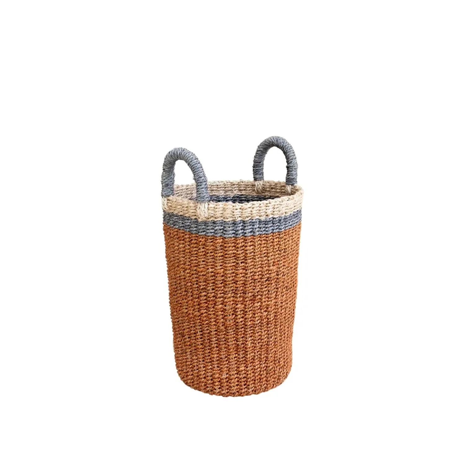 Handwoven Vase Basket - Orange