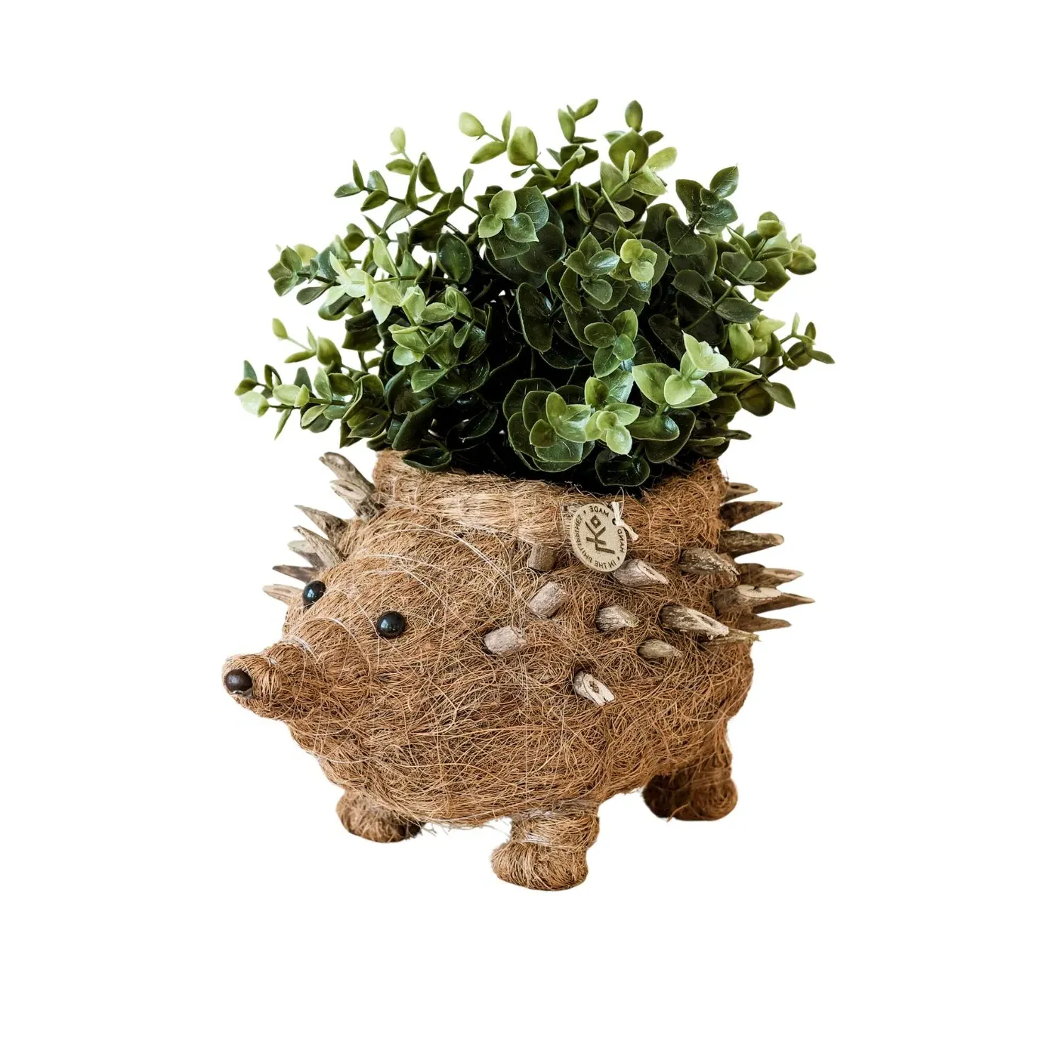 Hedgehog Coco Coir Planter - Natural