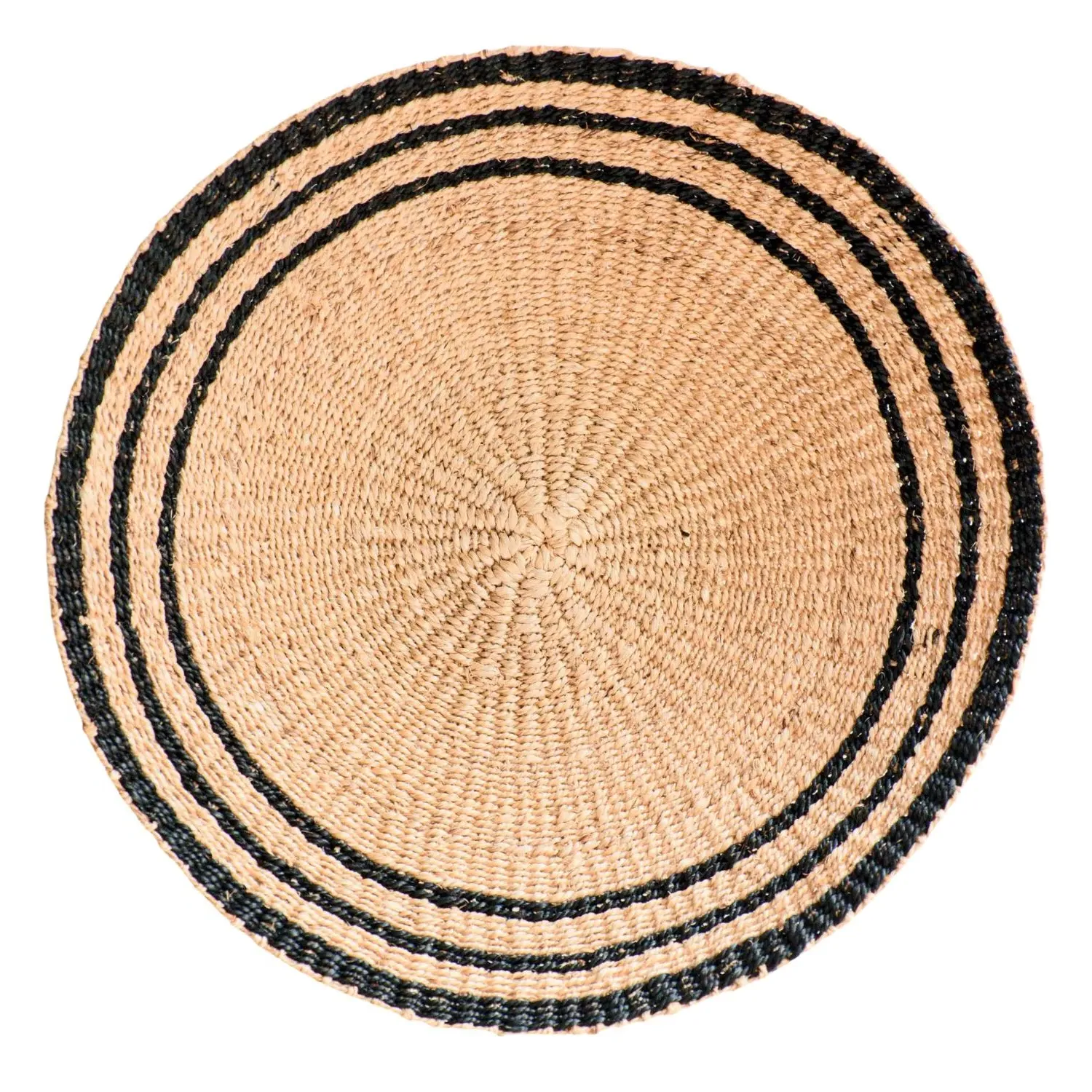 Large Natural Wall Baskets - Black image