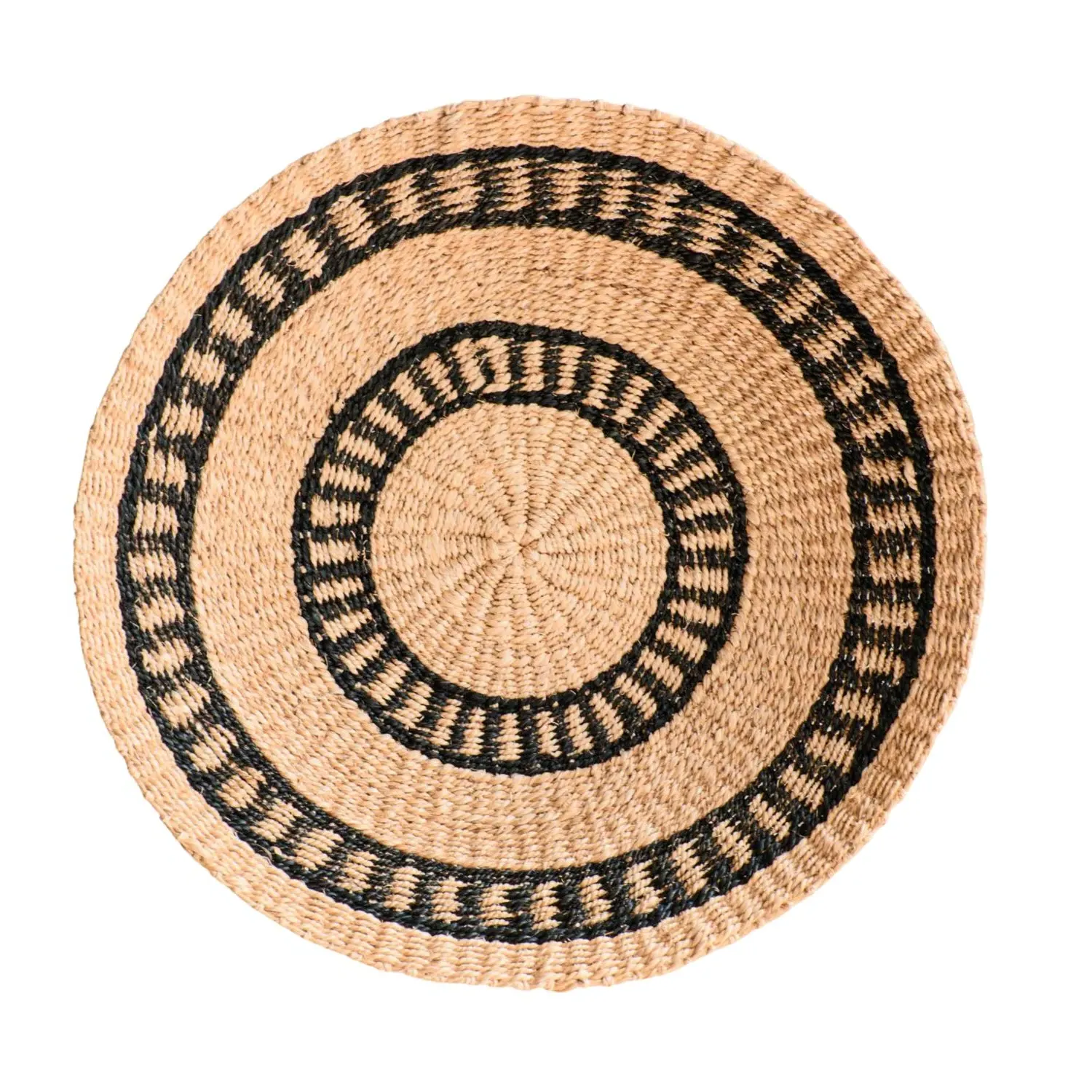 Medium Natural Wall Baskets - Black image