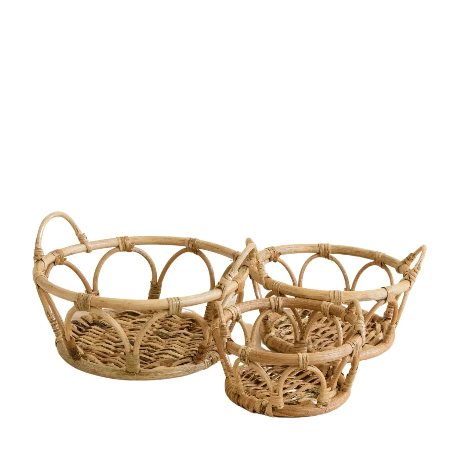 Rattan Fruit Basket Set - Wicker image