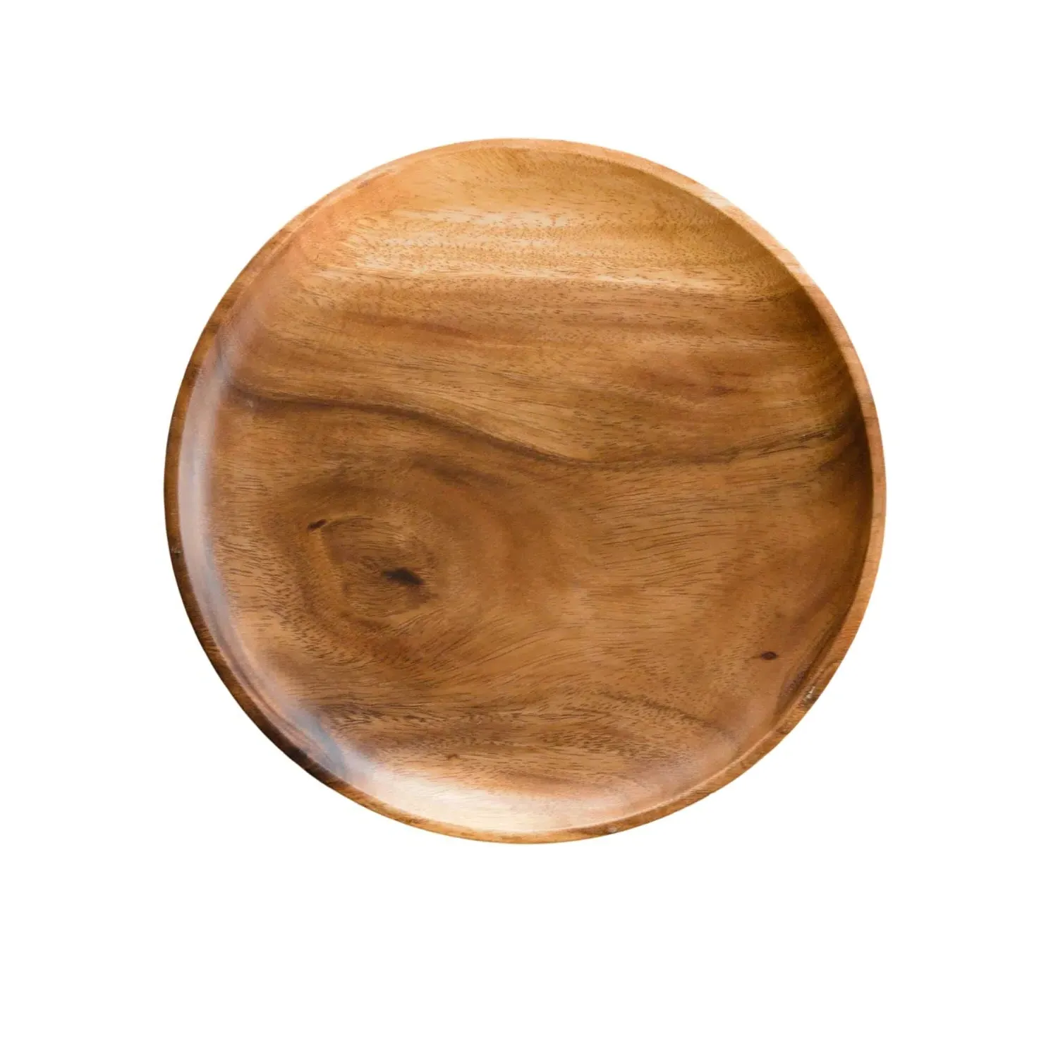 Set of Two Round Charger Plate - Acacia