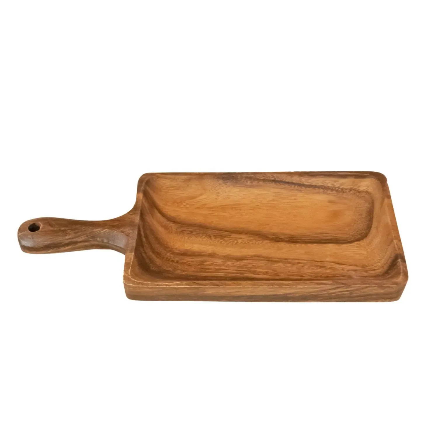 Small Cheese Board with Handle - Brown, Acacia