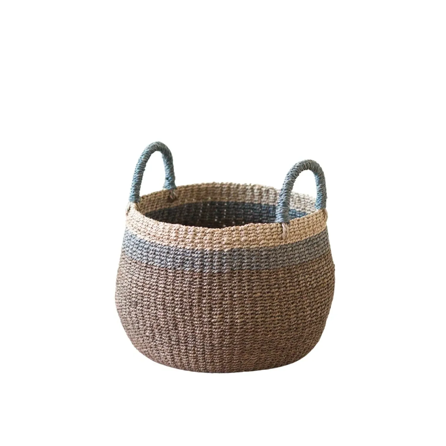 Tabletop Catch-All Basket with Handle - Brown, Manila Hemp image