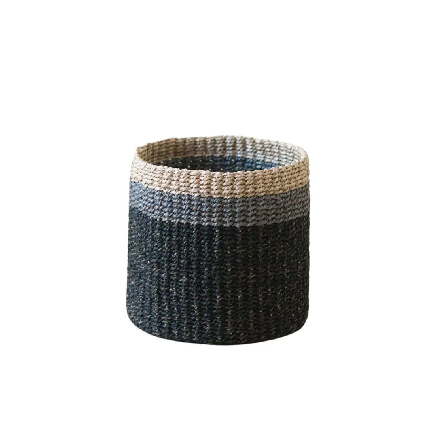Tabletop Mini Basket - Black, Manila Hemp image