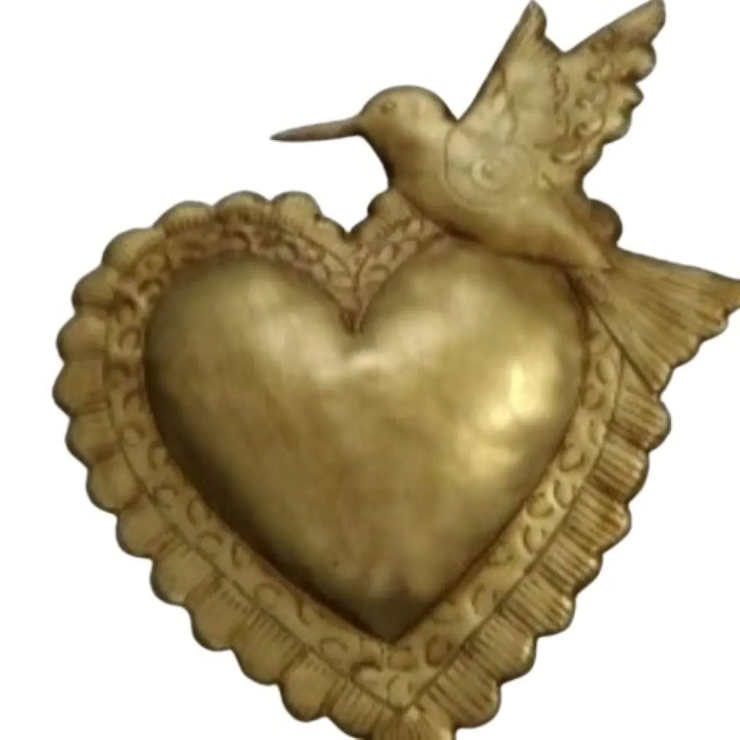 Peace Heart Wall Decor Set - Gold image