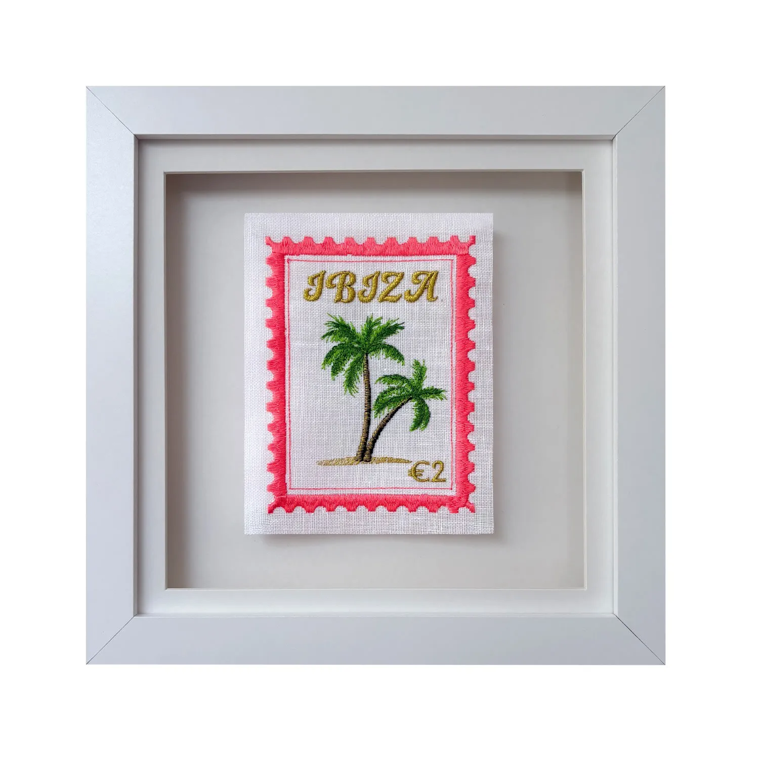 Ibiza Stamp Embroidery Artwork - Multicolor image