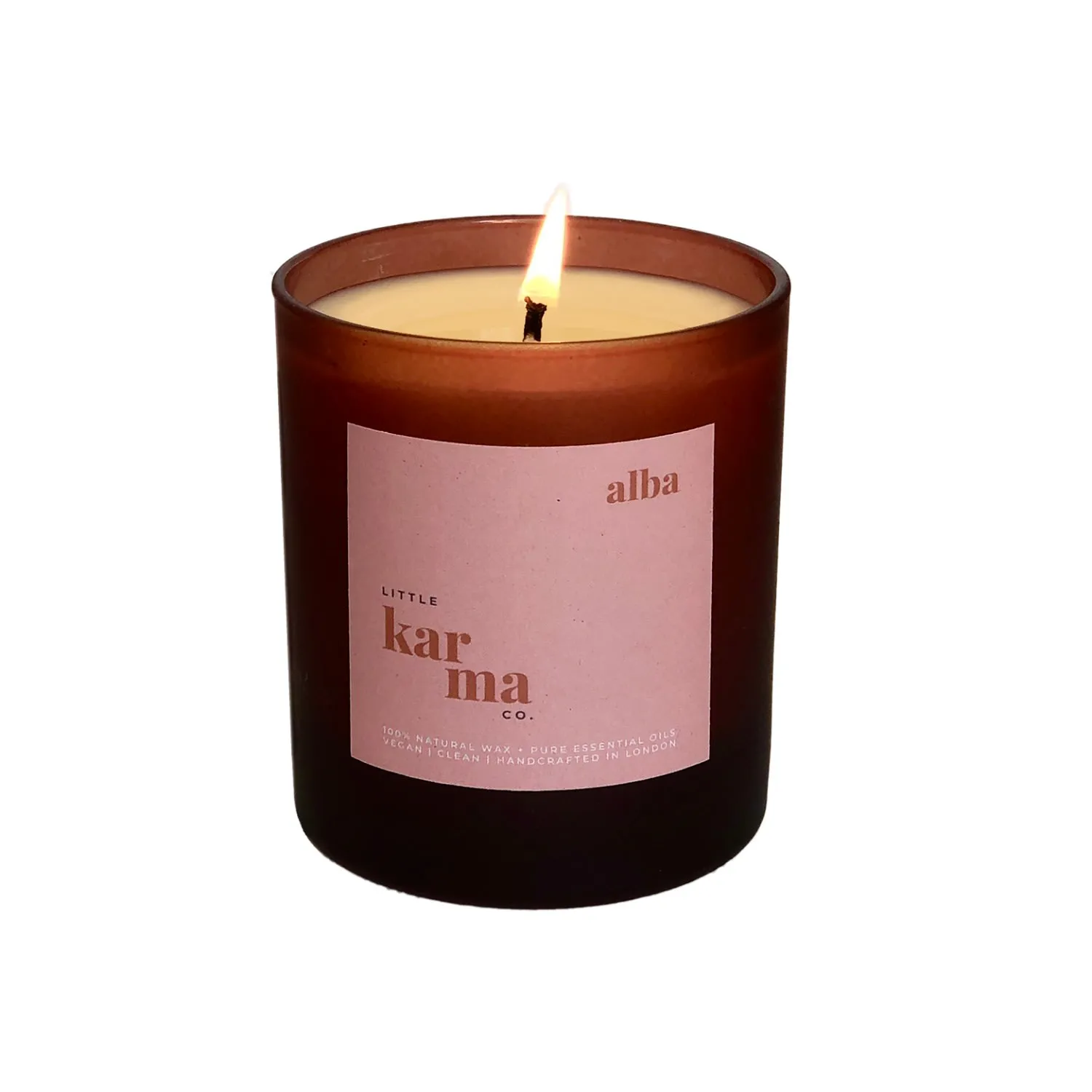 Alba Midi Refillable Candle Bergamot Rose Geranium - Pink image
