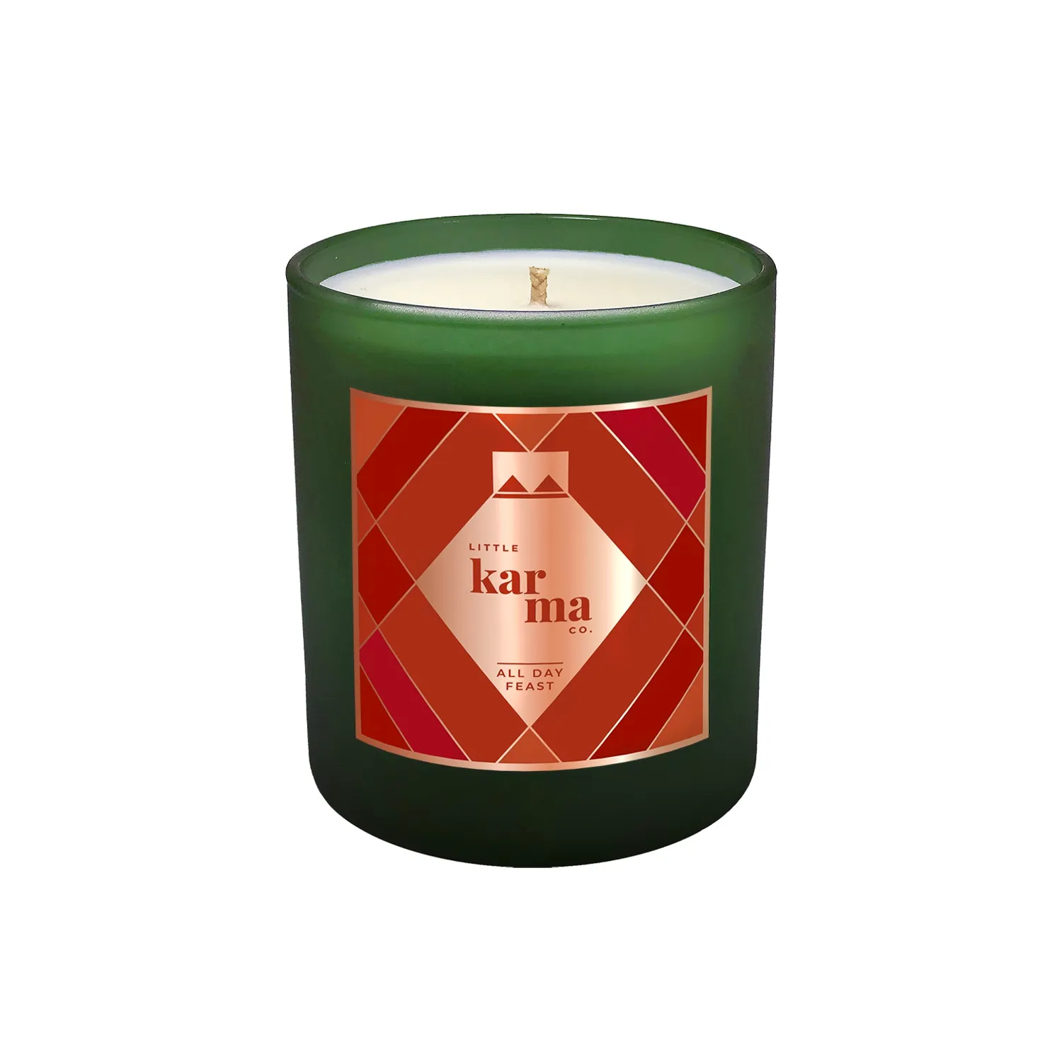 All Day Feast Midi Candle Orange & Cinnamon - Green image