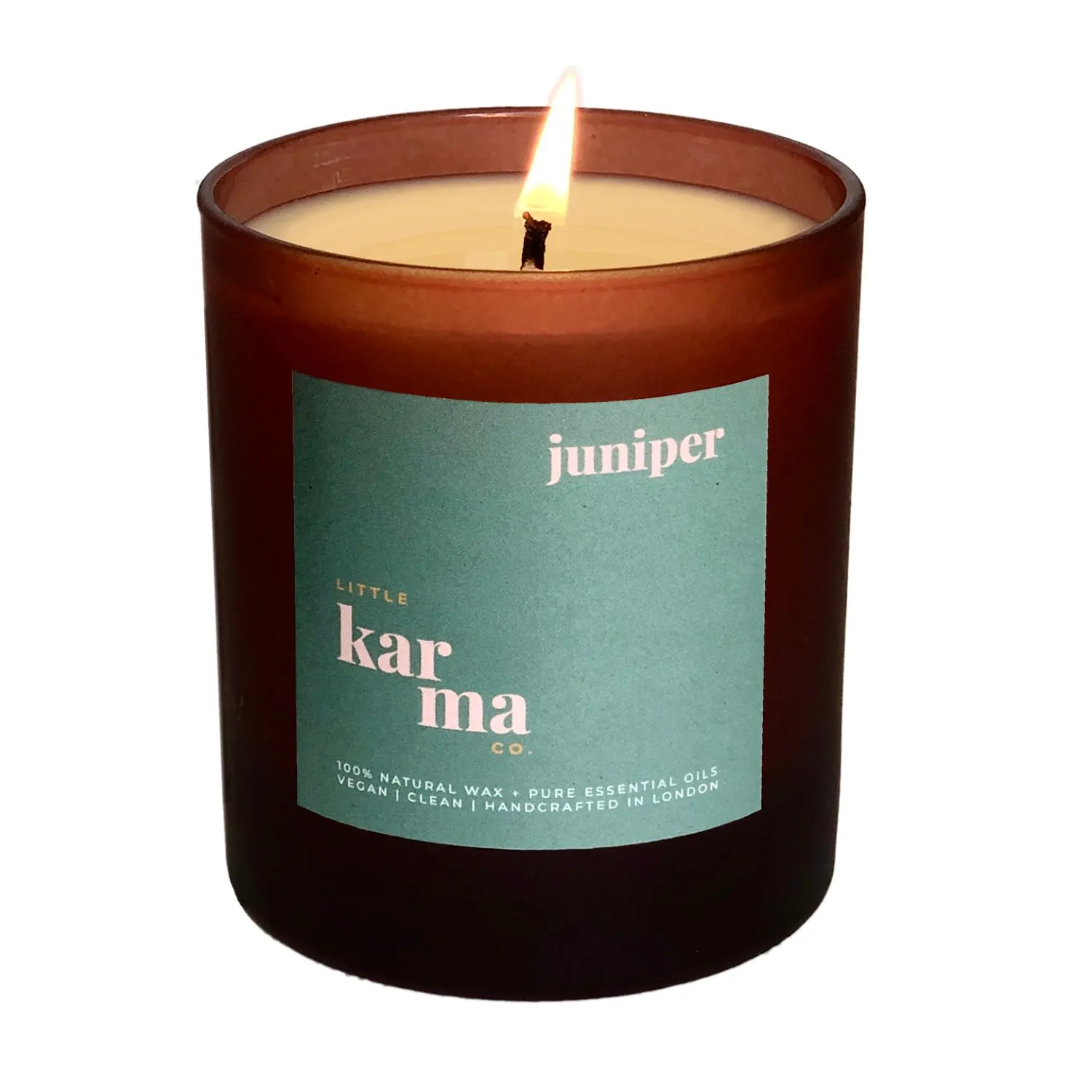 Green Juniper Large Candle with Cedarwood & Fir - Green